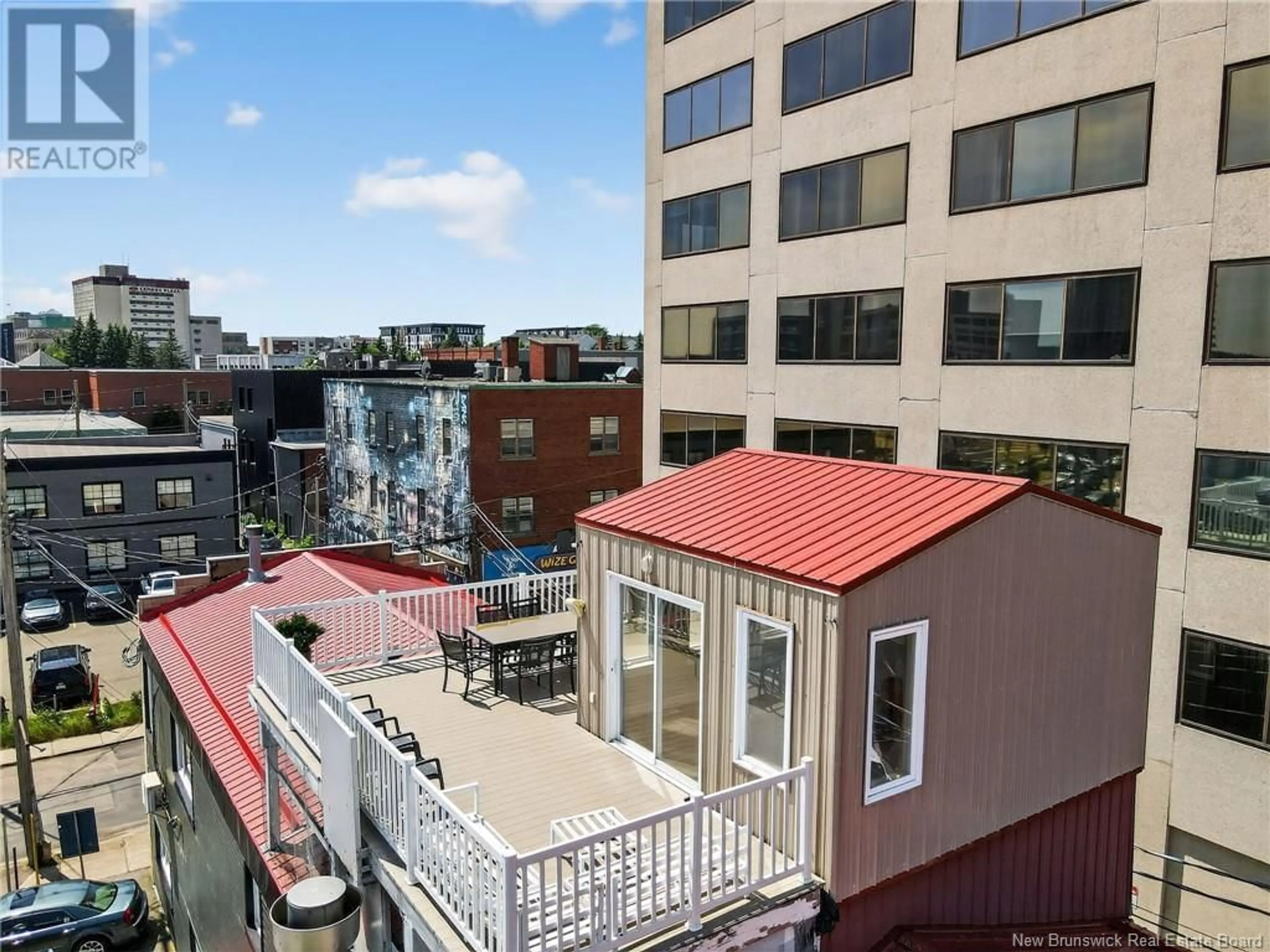 A pic from outside/outdoor area/front of a property/back of a property/a pic from drone, city buildings view from balcony for 163 ROBINSON STREET, Moncton New Brunswick E1C5C2