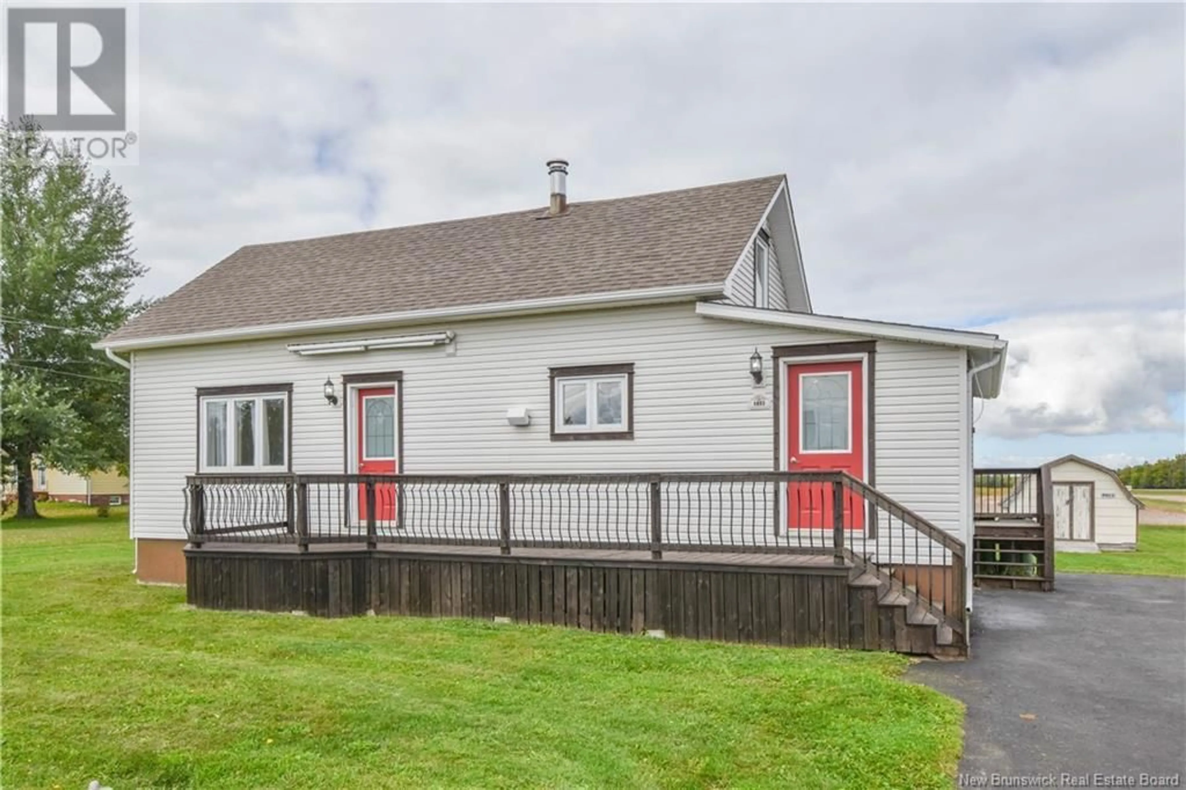 Home with vinyl exterior material, street for 5883 340 ROUTE, Haut-Paquetville New Brunswick E8R1S9