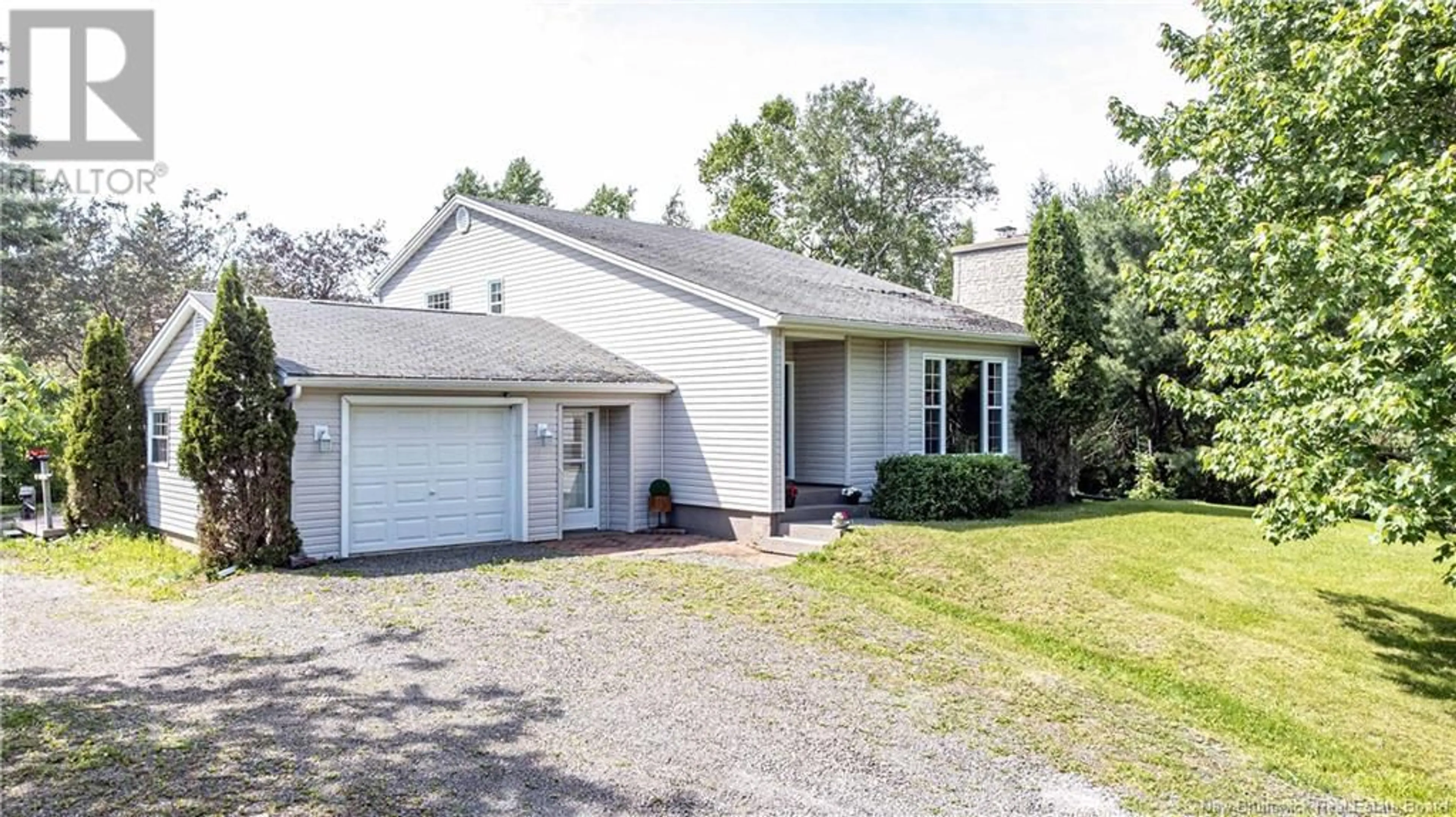 Home with vinyl exterior material, street for 202 CHARTERS SETTLEMENT ROAD, Charters Settlement New Brunswick E3C1Y4