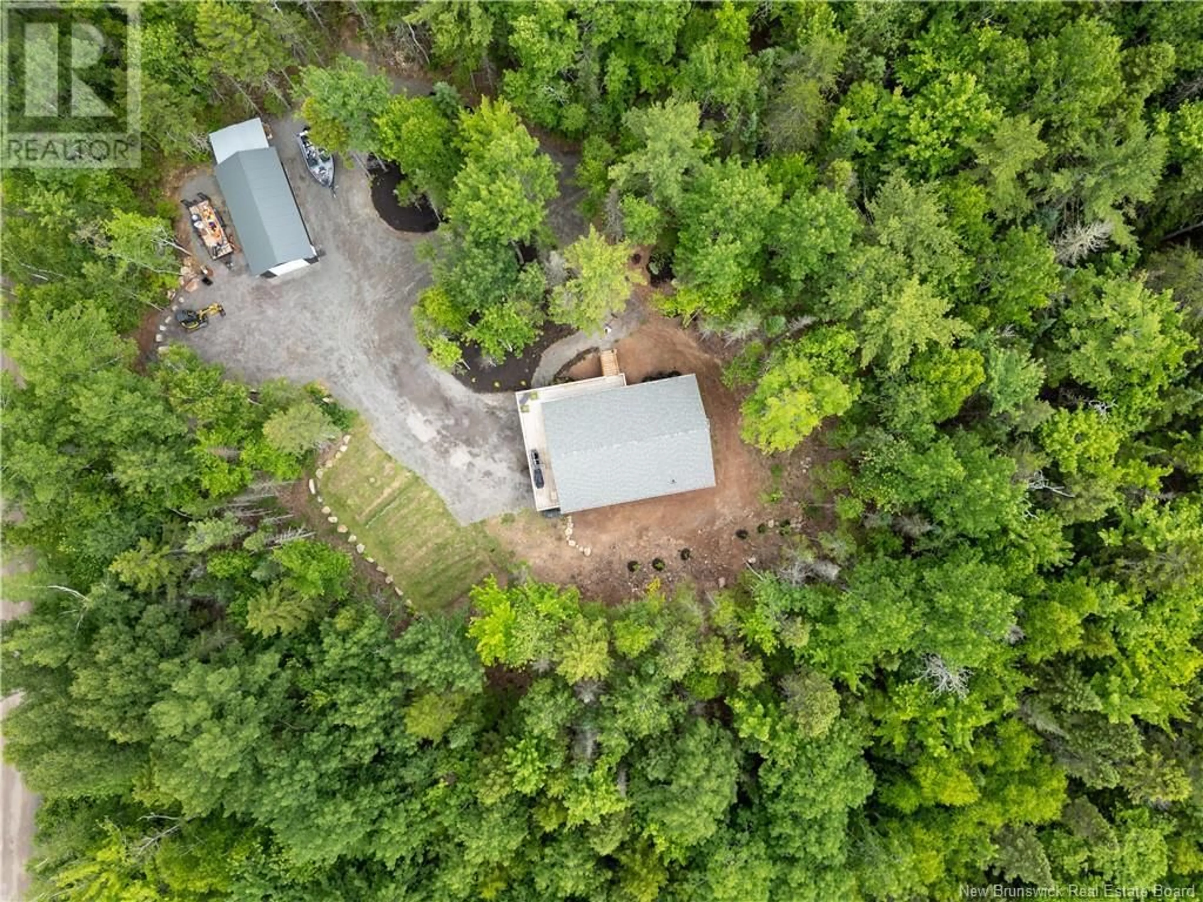A pic from outside/outdoor area/front of a property/back of a property/a pic from drone, forest/trees view for 330 NIAGARA ROAD, Pine Glen New Brunswick E1J1S4