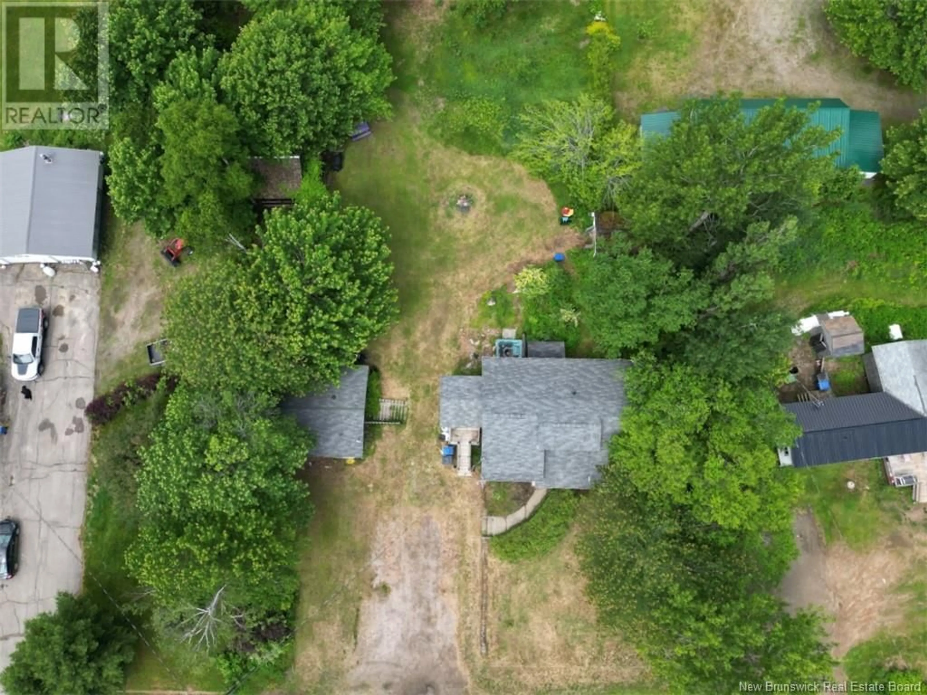 A pic from outside/outdoor area/front of a property/back of a property/a pic from drone, forest/trees view for 3598 ROUTE 430, Big River New Brunswick E2A6V2