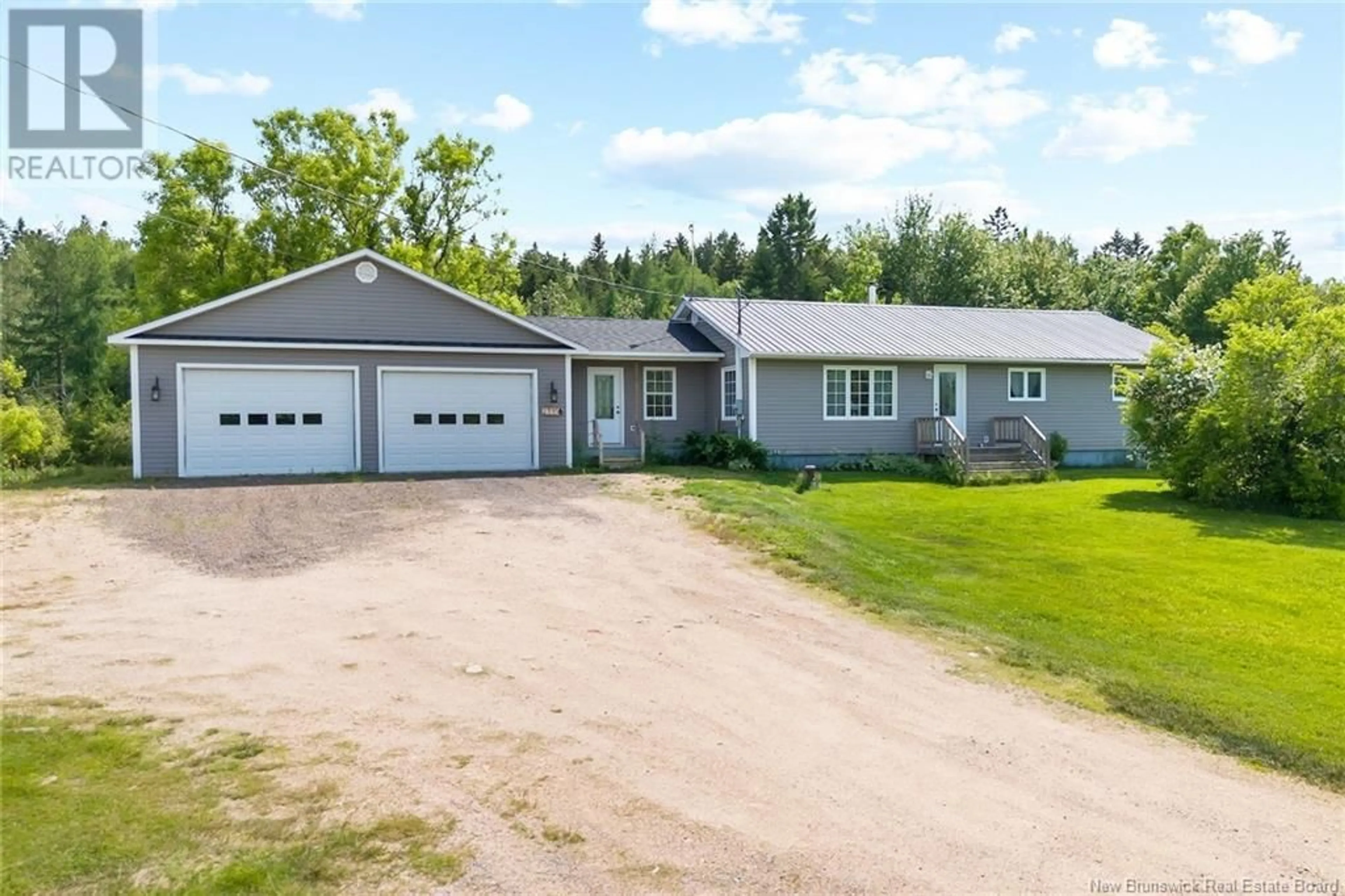 A pic from outside/outdoor area/front of a property/back of a property/a pic from drone, street for 2335 ROUTE 104, Greenhill Lake New Brunswick E6E1V7