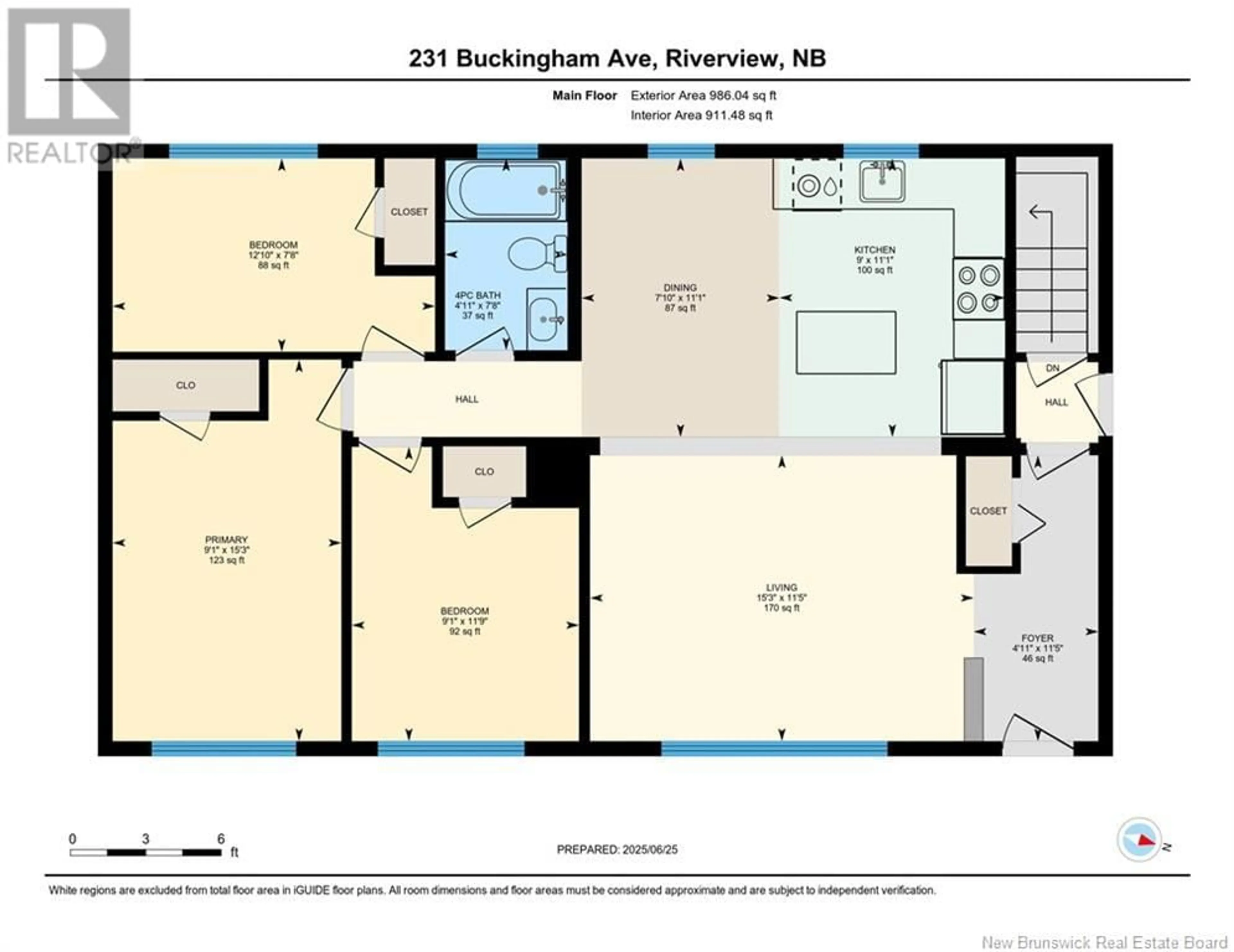 Floor plan for 231 BUCKINGHAM AVENUE, Riverview New Brunswick E1B2N6