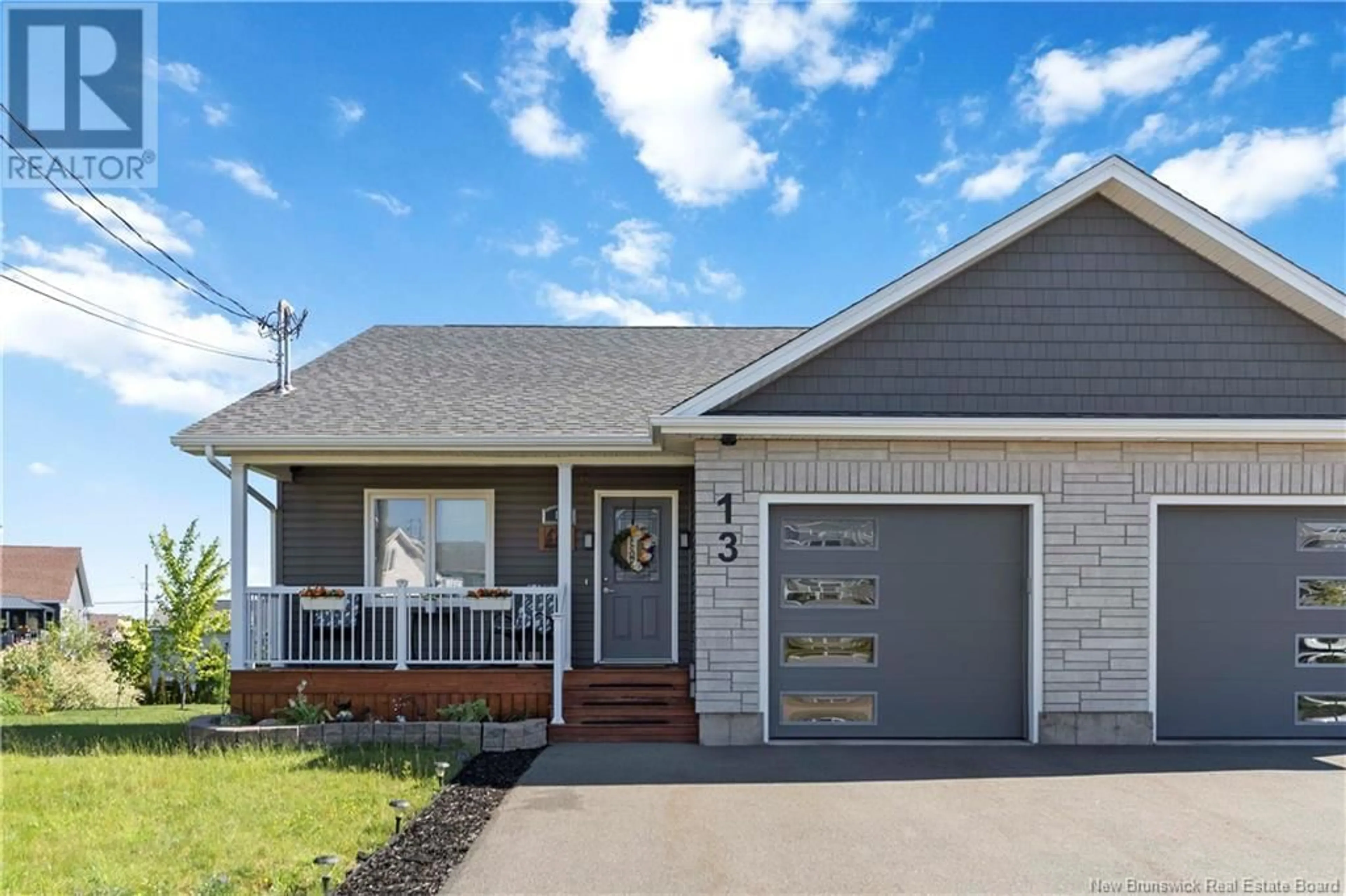 Home with vinyl exterior material, street for 13 SATLEVILLE CRESCENT, Riverview New Brunswick E1B0V5