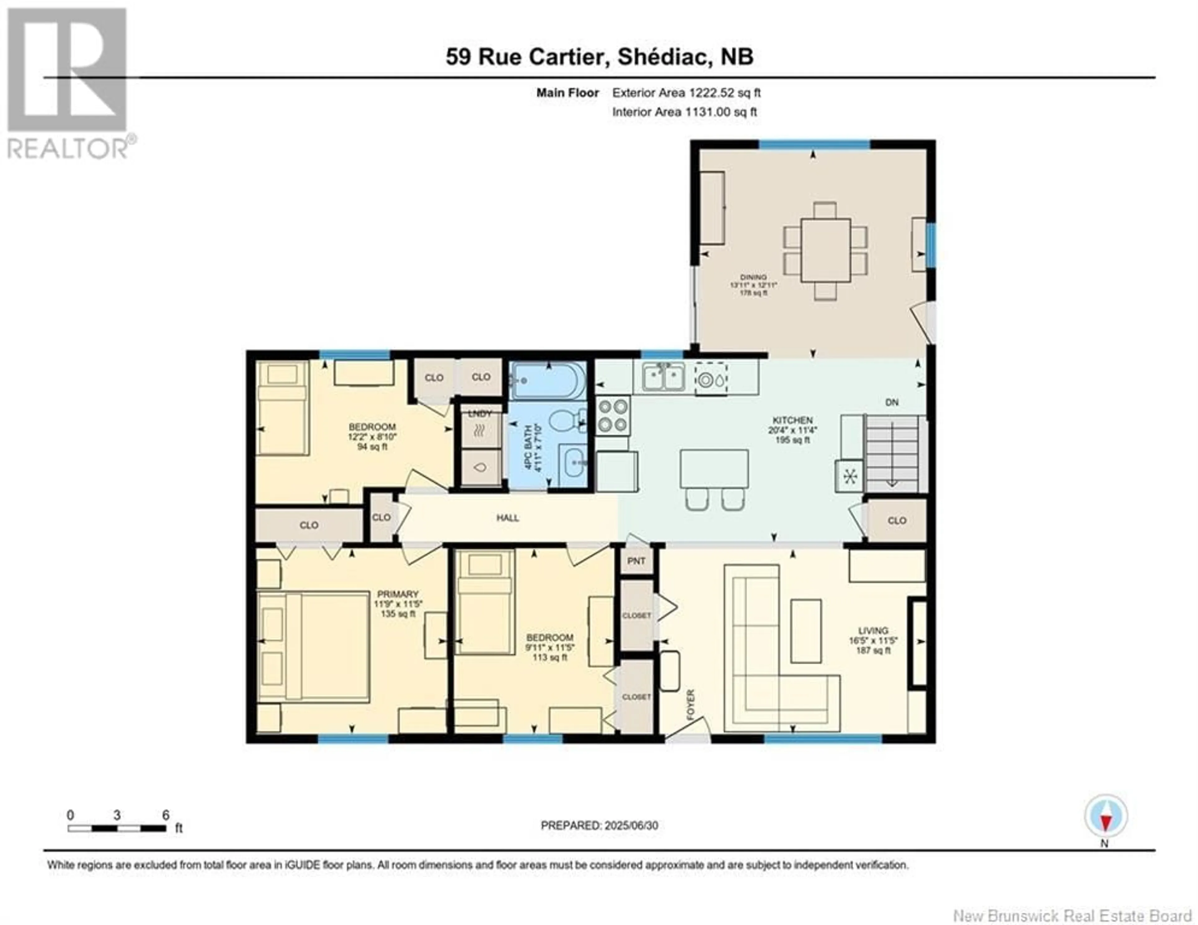 Floor plan for 59 CARTIER STREET, Shediac New Brunswick E4P1L1