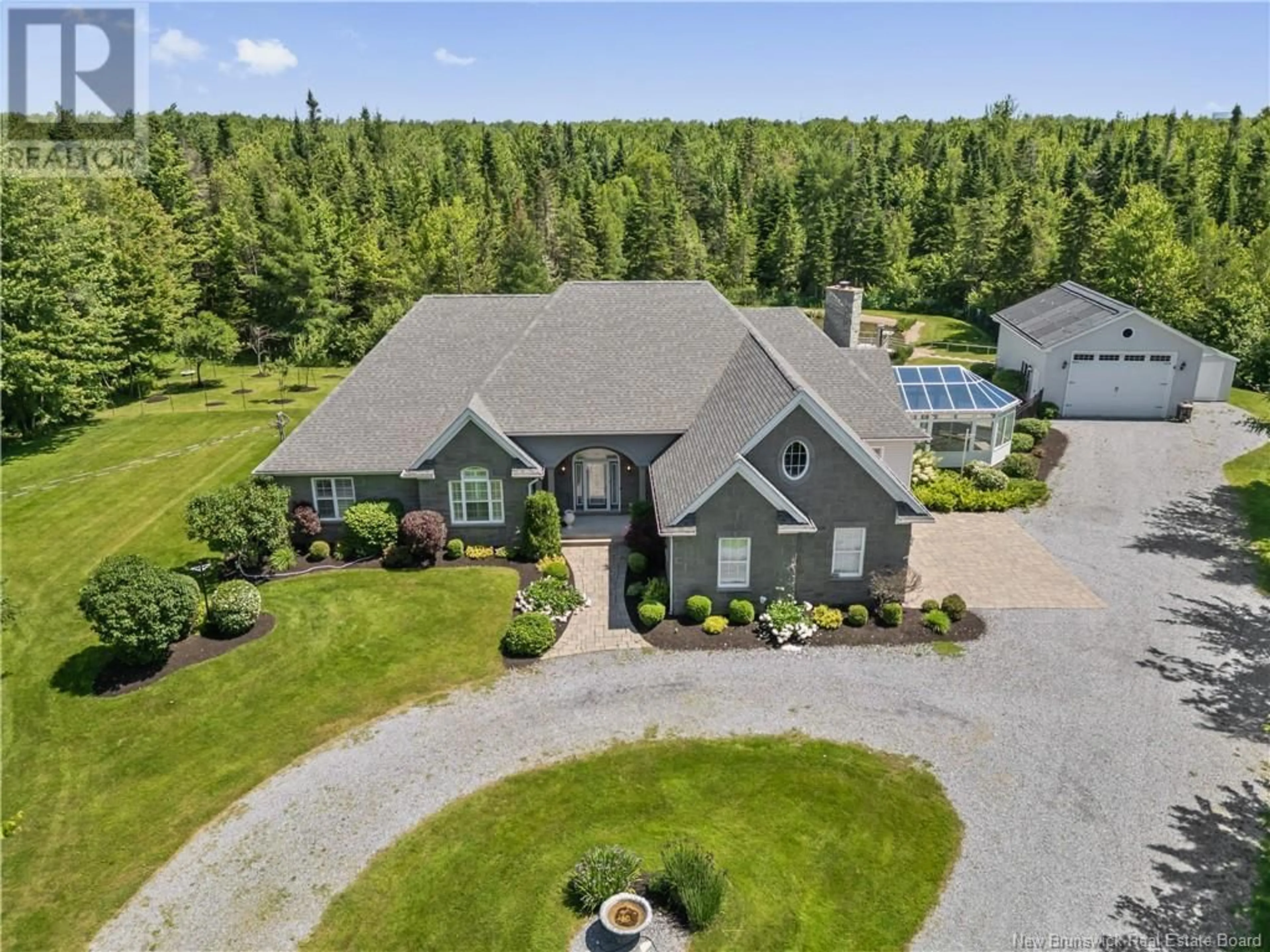 A pic from outside/outdoor area/front of a property/back of a property/a pic from drone, unknown for 125 BOUNDARY DRIVE, Lutes Mountain New Brunswick E1G5C6