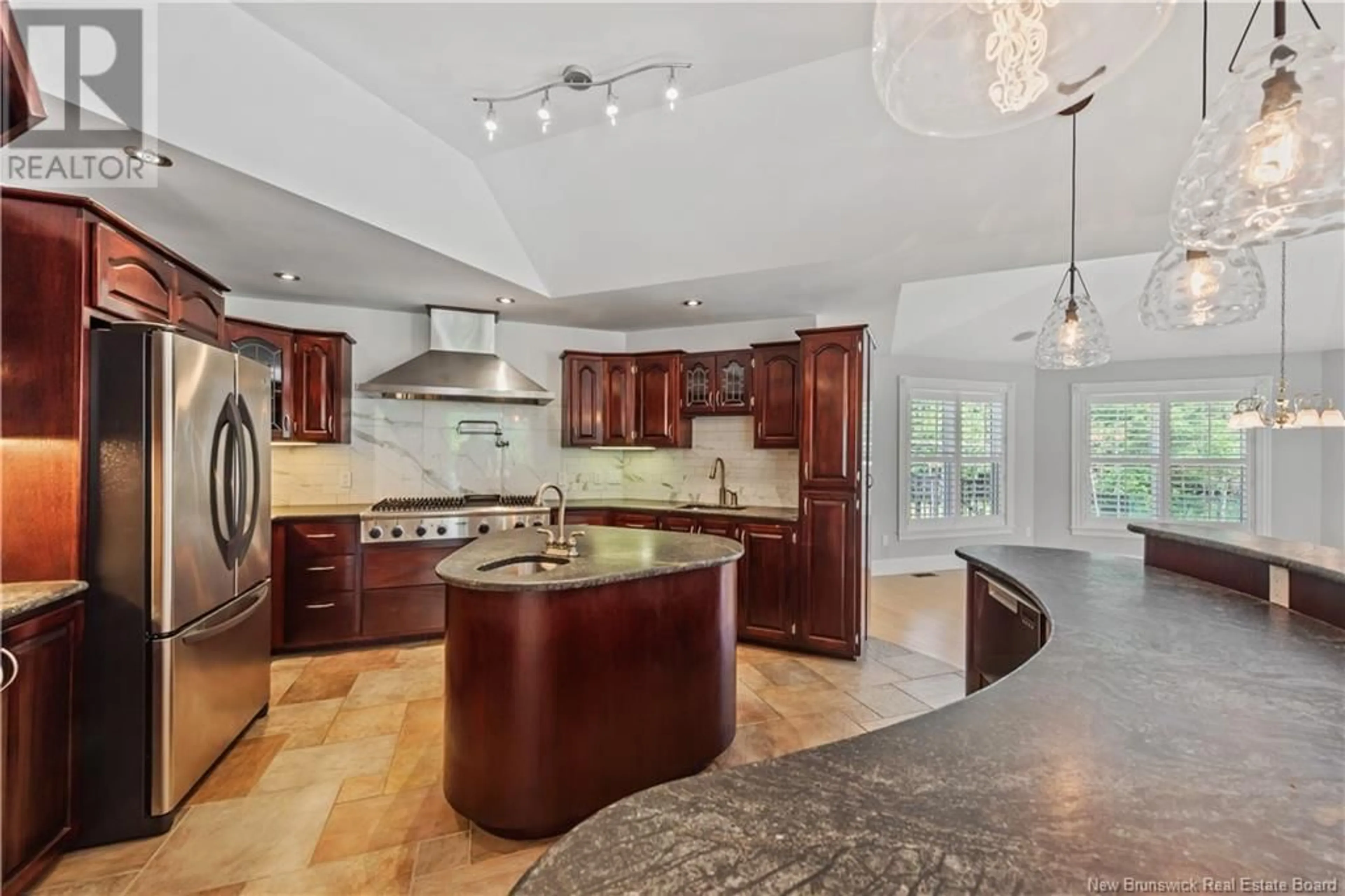 Open concept kitchen, ceramic/tile floor for 125 BOUNDARY DRIVE, Lutes Mountain New Brunswick E1G5C6