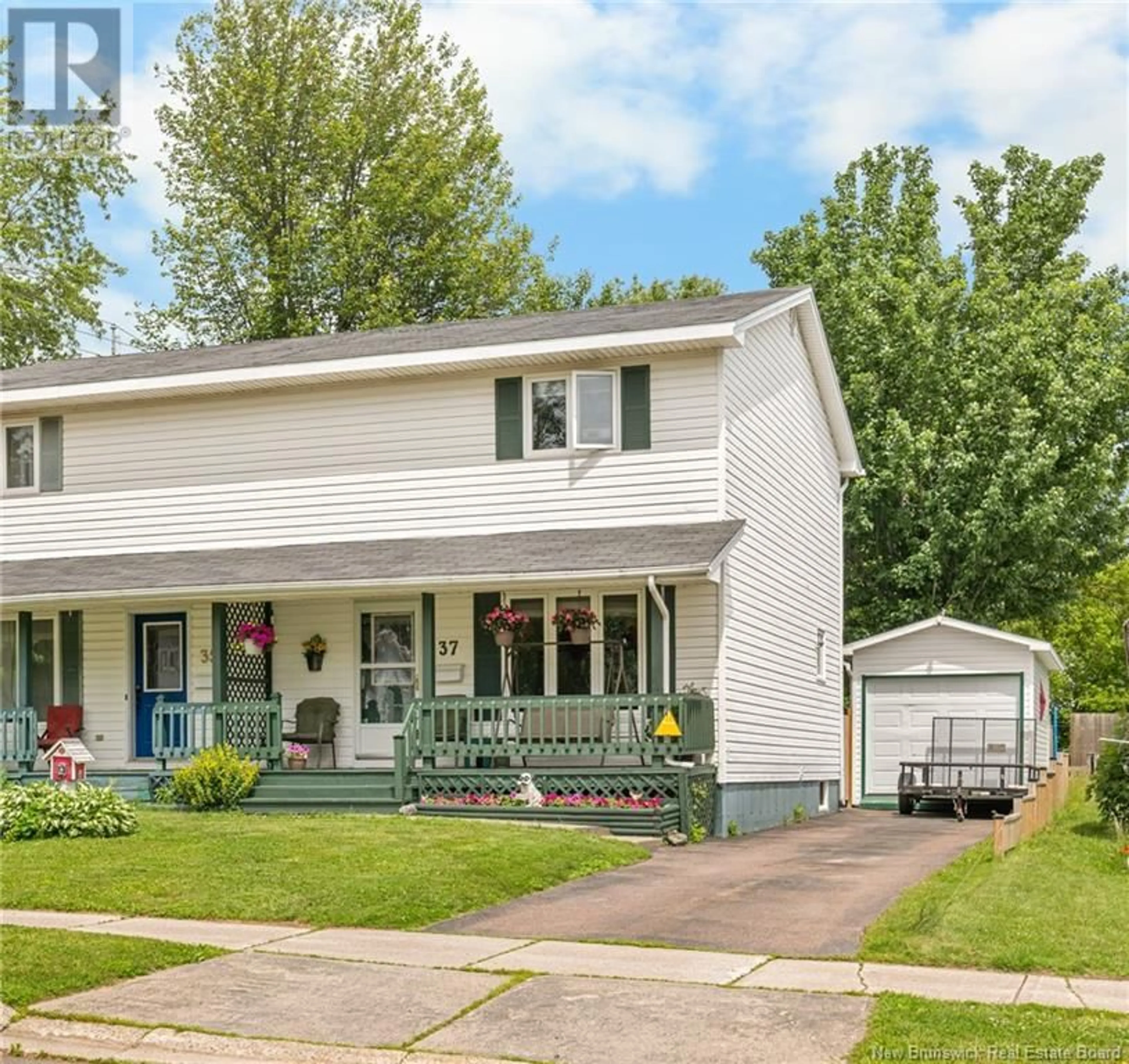 Home with vinyl exterior material, street for 37 MONAGHAN, Moncton New Brunswick E1A6H8