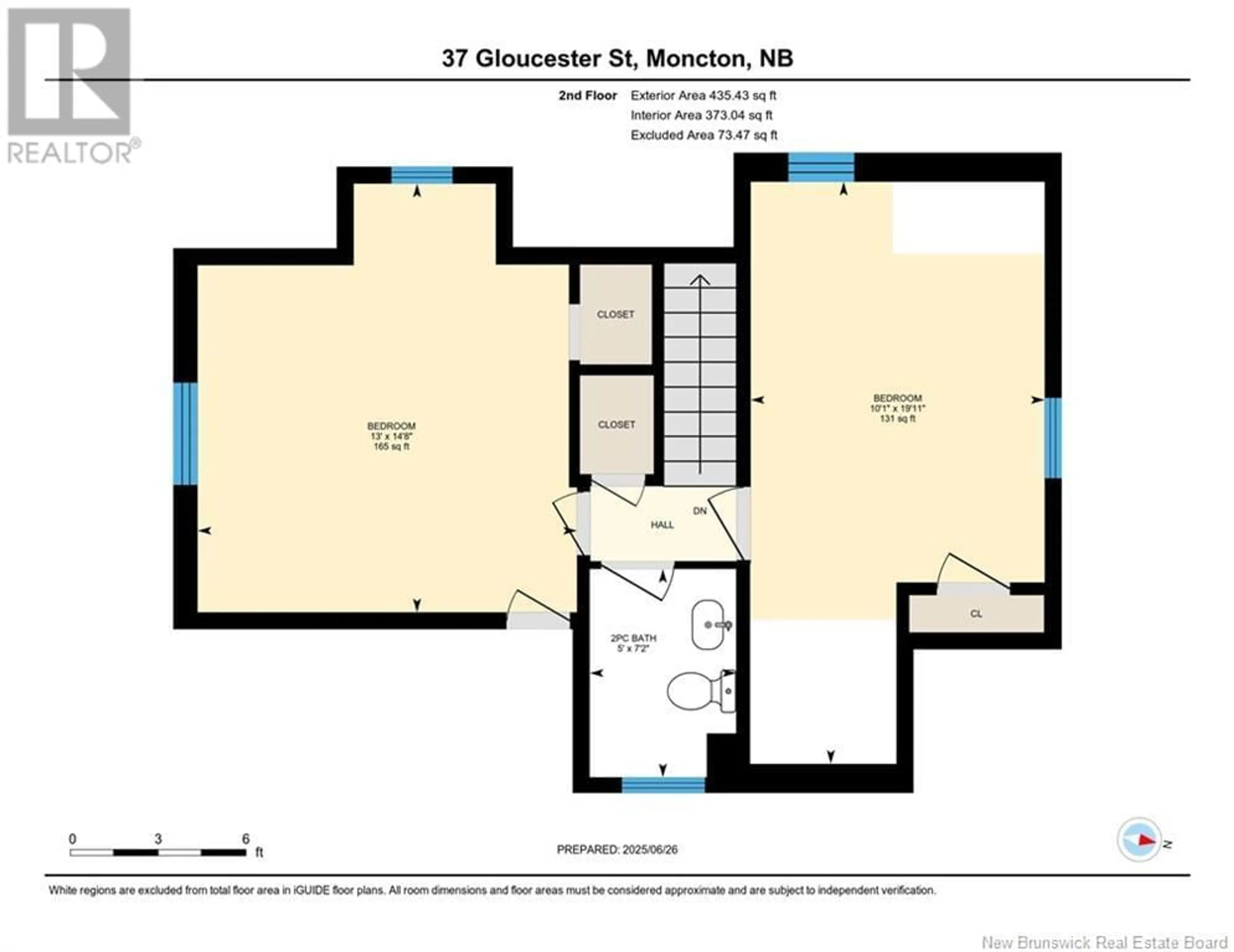 Floor plan for 37 GLOUCESTER STREET, Moncton New Brunswick E1A4E7