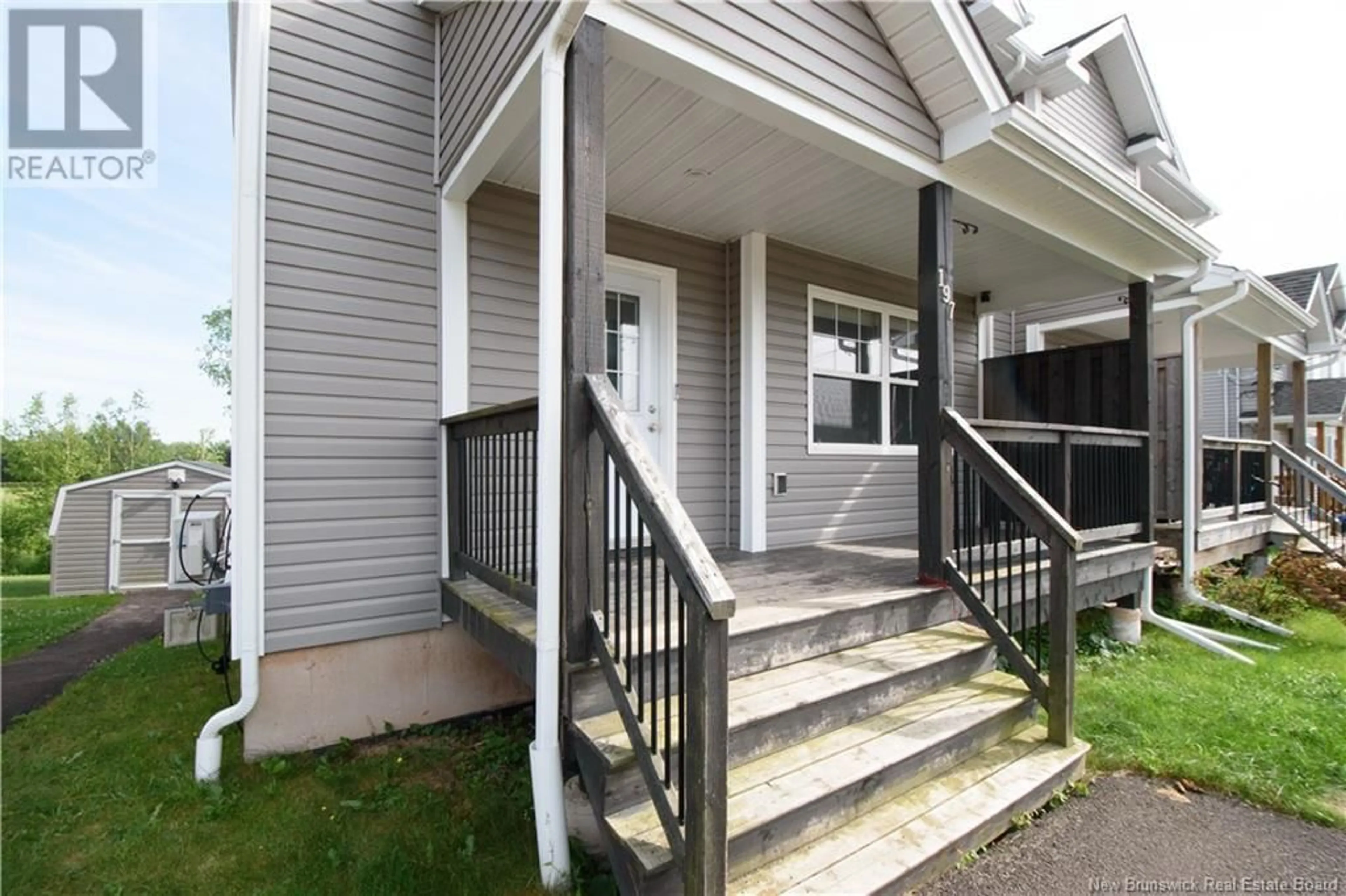 Home with vinyl exterior material, street for 197 SENESE STREET, Moncton New Brunswick E1E0B9