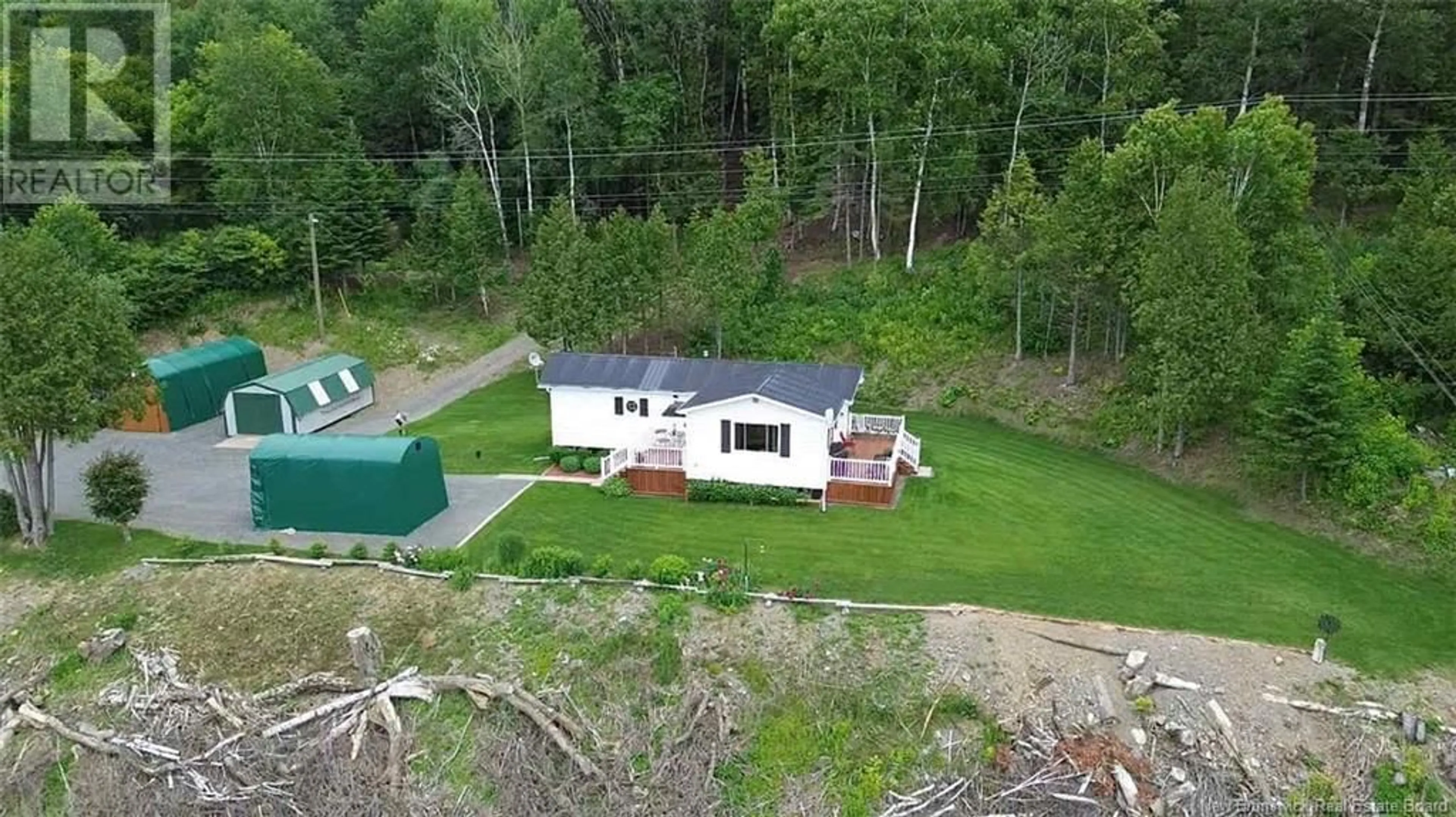A pic from outside/outdoor area/front of a property/back of a property/a pic from drone, unknown for 10 RIVERVIEW HEIGHTS LANE, Carlow New Brunswick E7L2B8