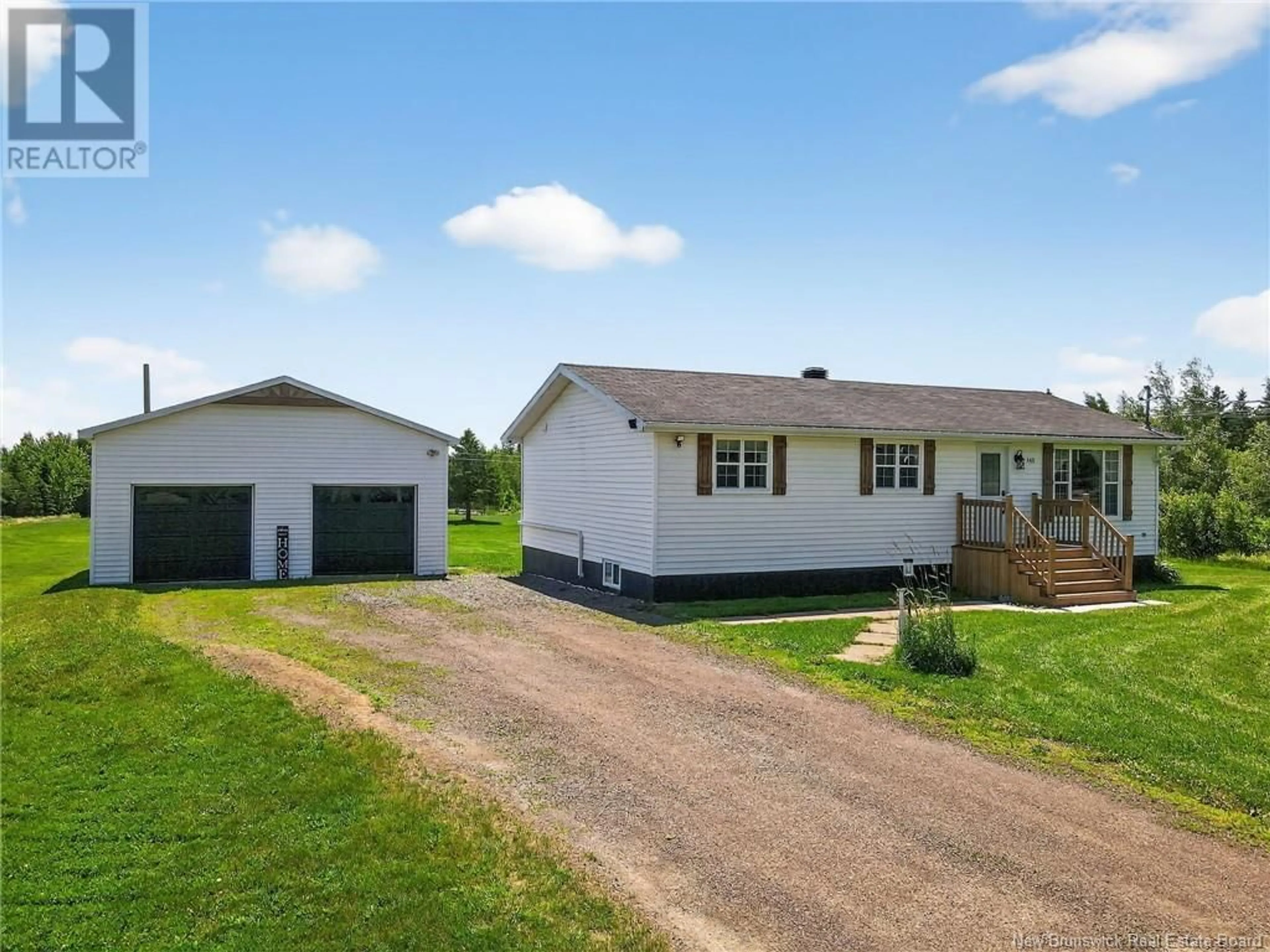 A pic from outside/outdoor area/front of a property/back of a property/a pic from drone, unknown for 440 CHARLES LUTES ROAD, Lutes Mountain New Brunswick E1G2T4