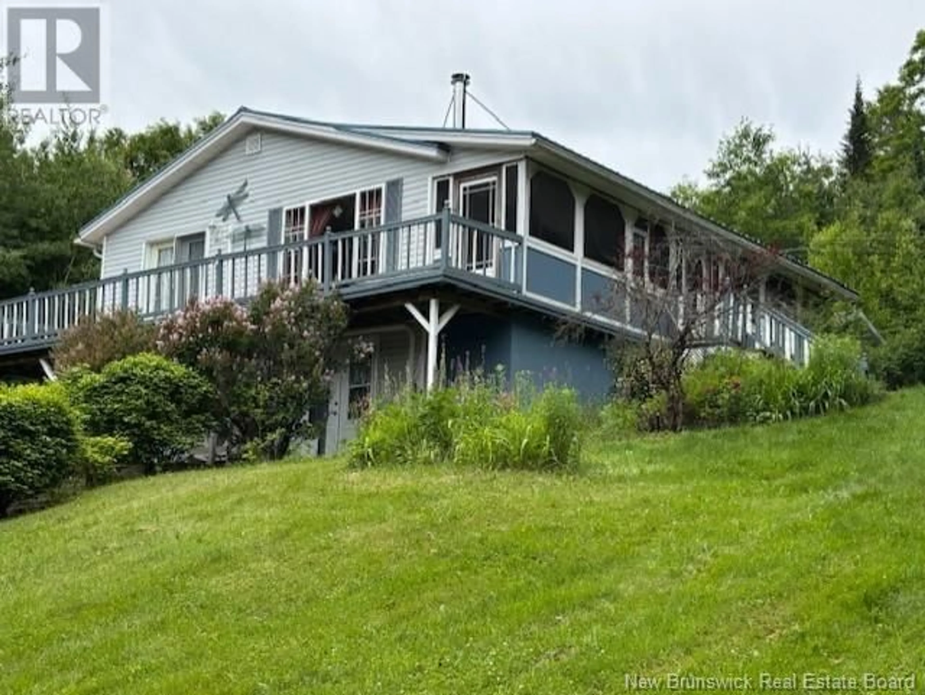 A pic from outside/outdoor area/front of a property/back of a property/a pic from drone, water/lake/river/ocean view for 48 MCGEACHY LANE, Oak Haven New Brunswick E3L3T6