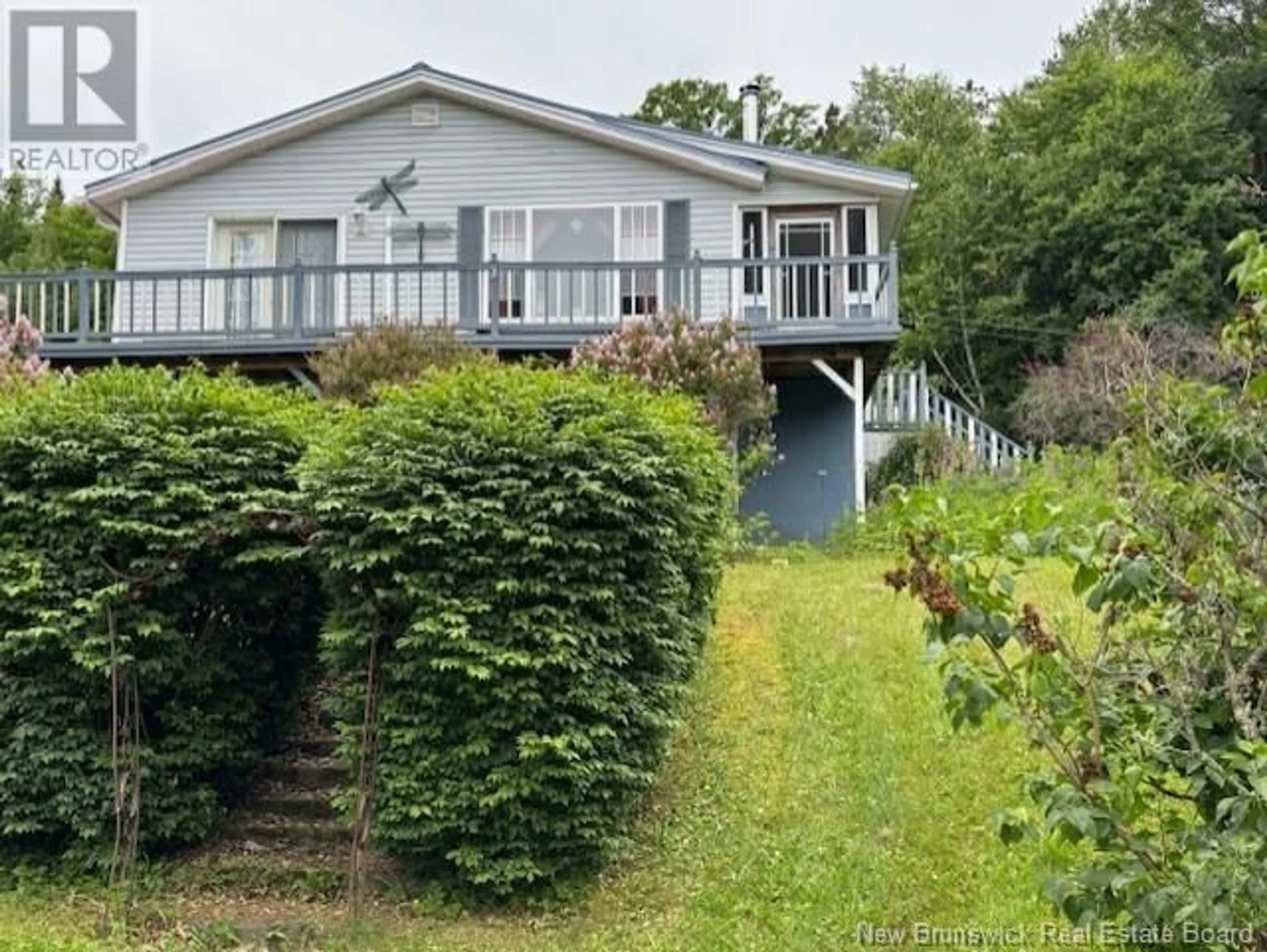 A pic from outside/outdoor area/front of a property/back of a property/a pic from drone, water/lake/river/ocean view for 48 MCGEACHY LANE, Oak Haven New Brunswick E3L3T6