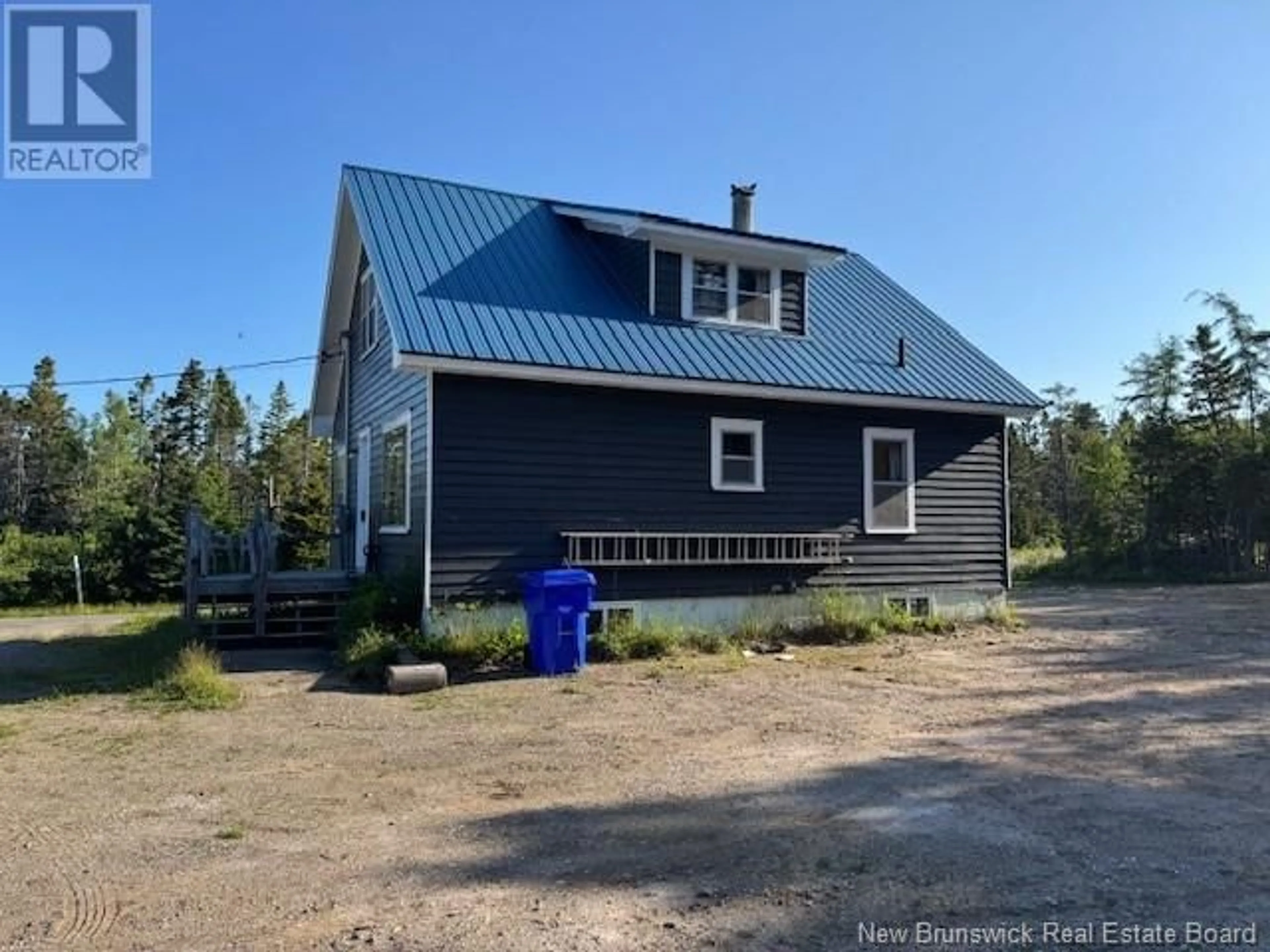 A pic from outside/outdoor area/front of a property/back of a property/a pic from drone, building for 116 NEW RIVER BEACH ROAD, New River Beach New Brunswick E5J1H6