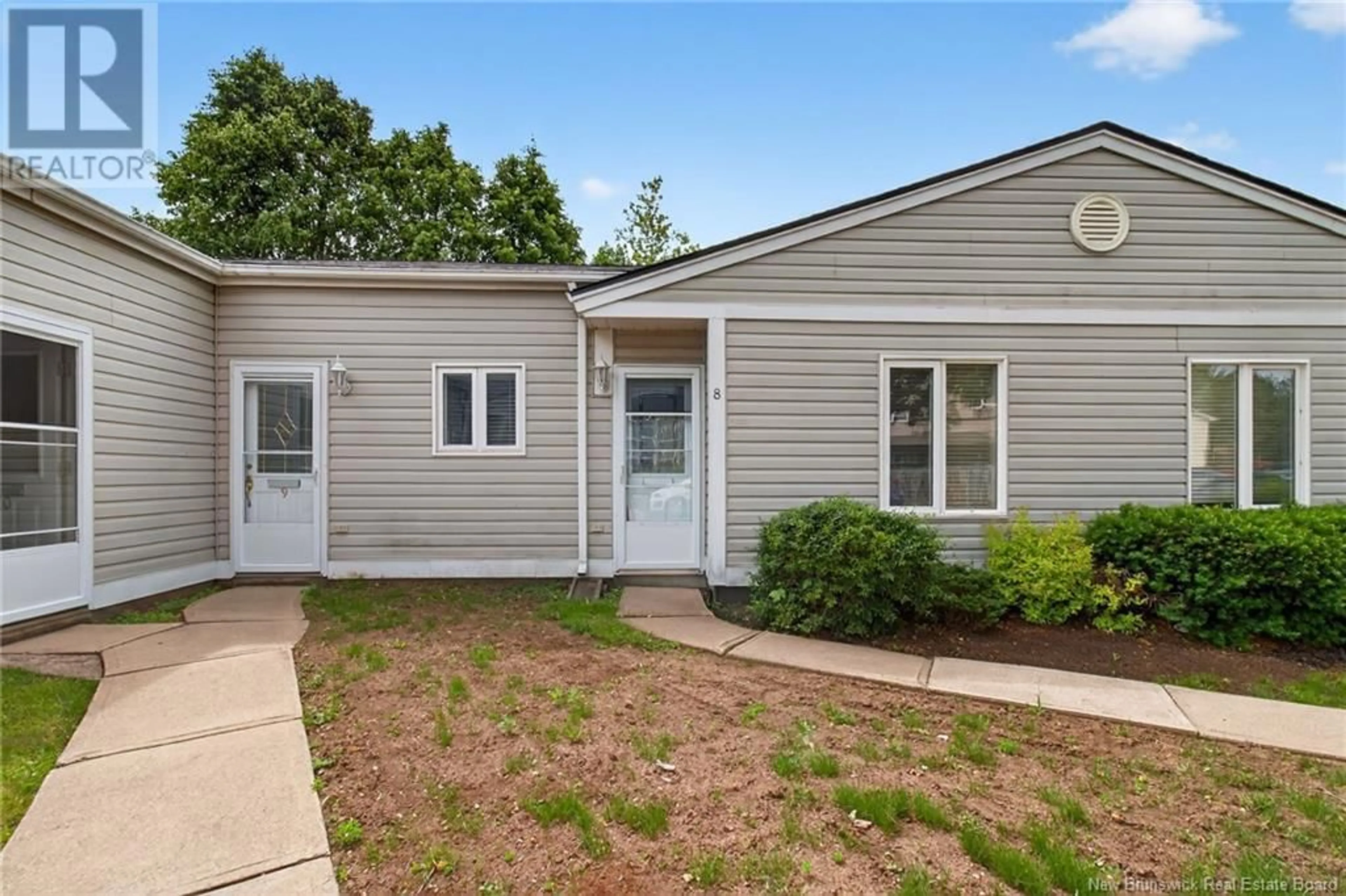 Home with vinyl exterior material, street for 8 - 331 MCLAUGHLIN DRIVE, Moncton New Brunswick E1A4R3