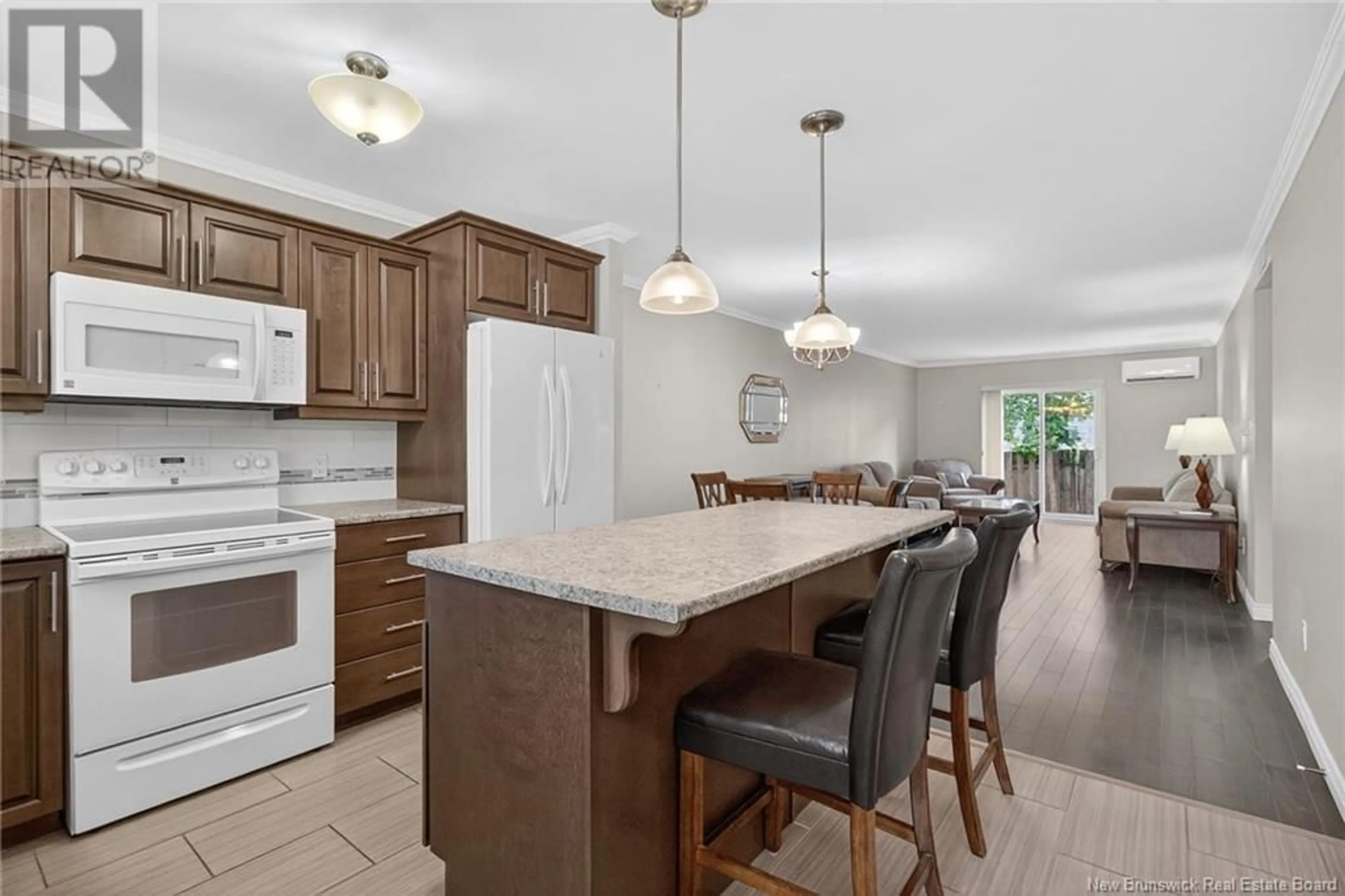 Open concept kitchen, ceramic/tile floor for 8 - 331 MCLAUGHLIN DRIVE, Moncton New Brunswick E1A4R3