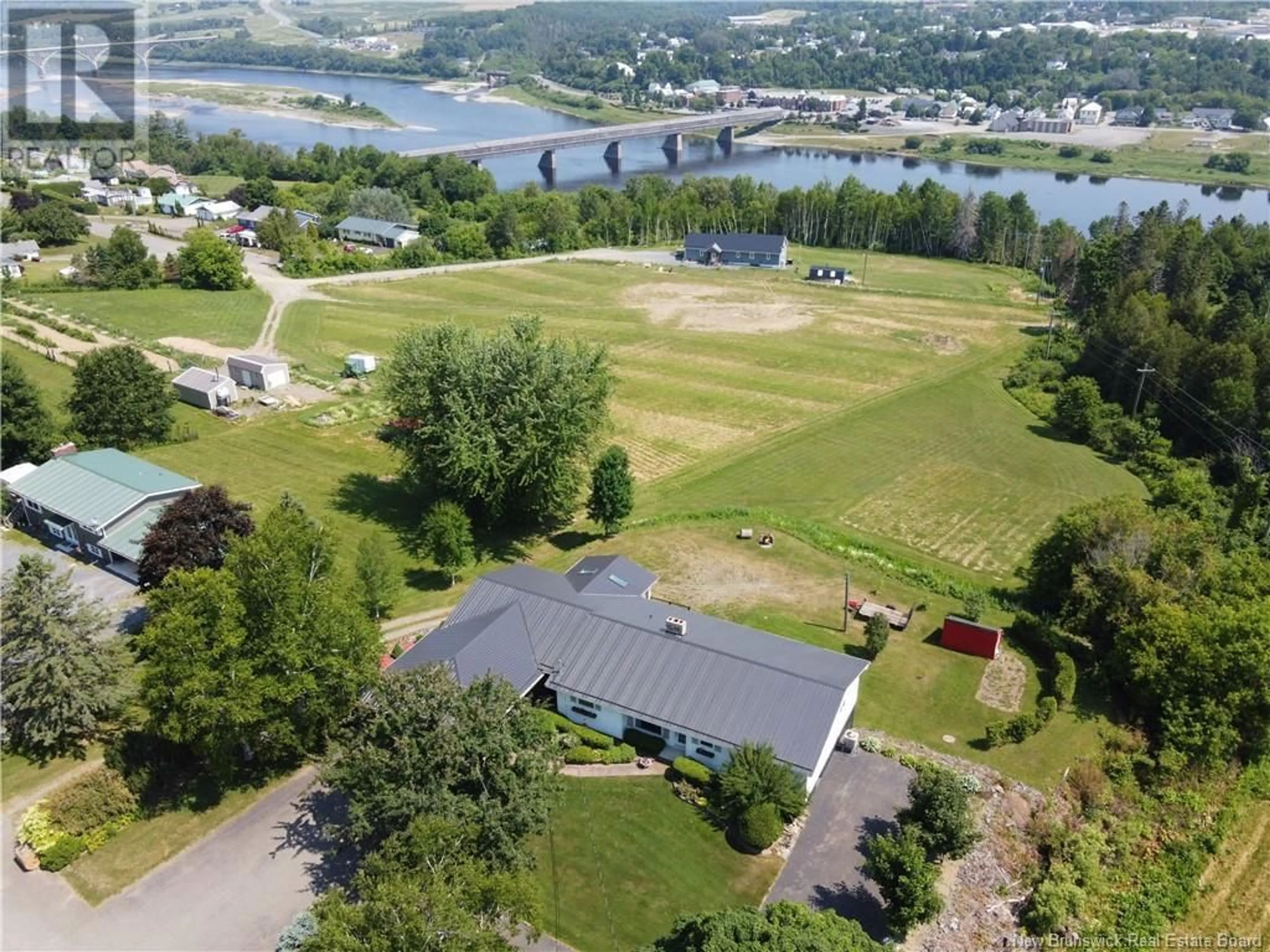 A pic from outside/outdoor area/front of a property/back of a property/a pic from drone, water/lake/river/ocean view for 2630 103 ROUTE, Somerville New Brunswick E7P3A9