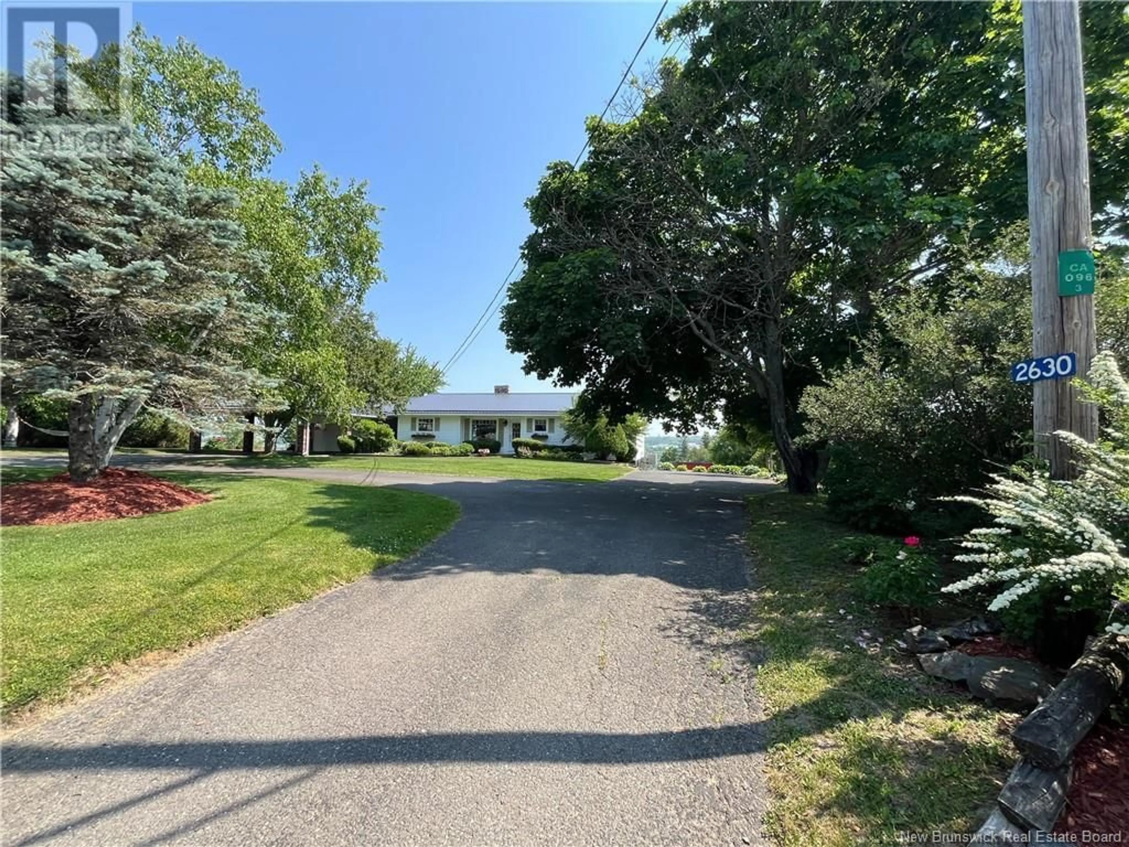 A pic from outside/outdoor area/front of a property/back of a property/a pic from drone, water/lake/river/ocean view for 2630 103 ROUTE, Somerville New Brunswick E7P3A9