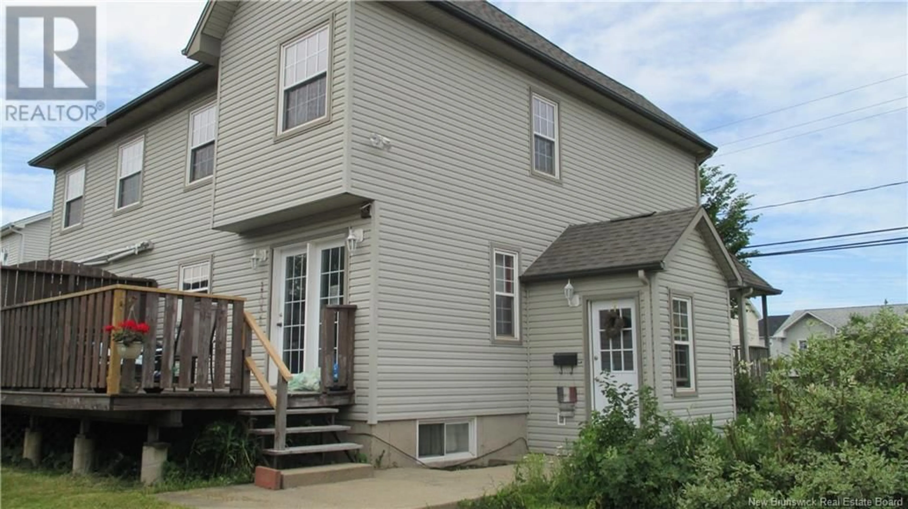 Home with vinyl exterior material, street for 124 RENNICK ROAD, Moncton New Brunswick E1G4X2
