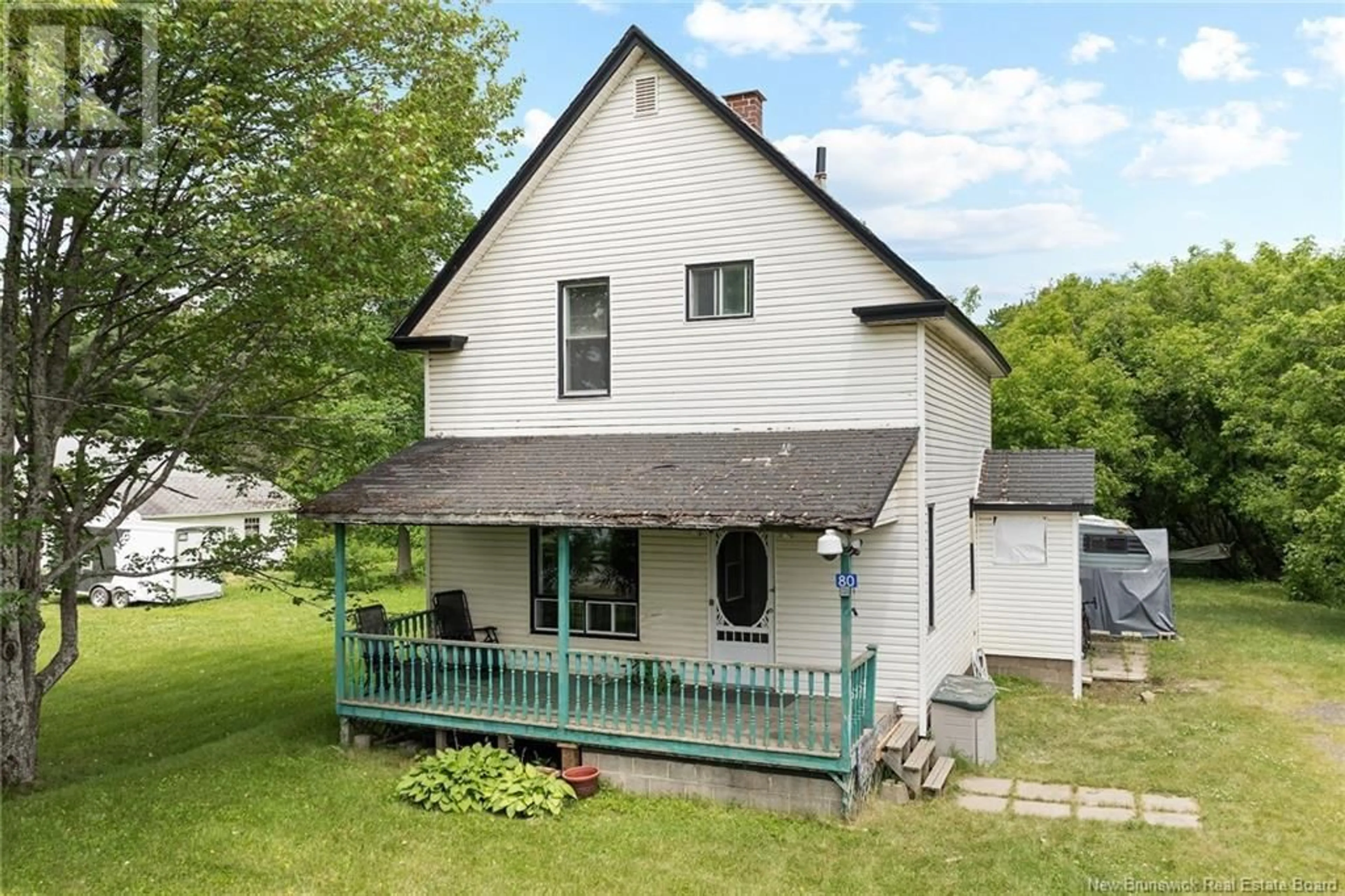 A pic from outside/outdoor area/front of a property/back of a property/a pic from drone, building for 80 BRIDGE STREET, Chipman New Brunswick E4A1R9