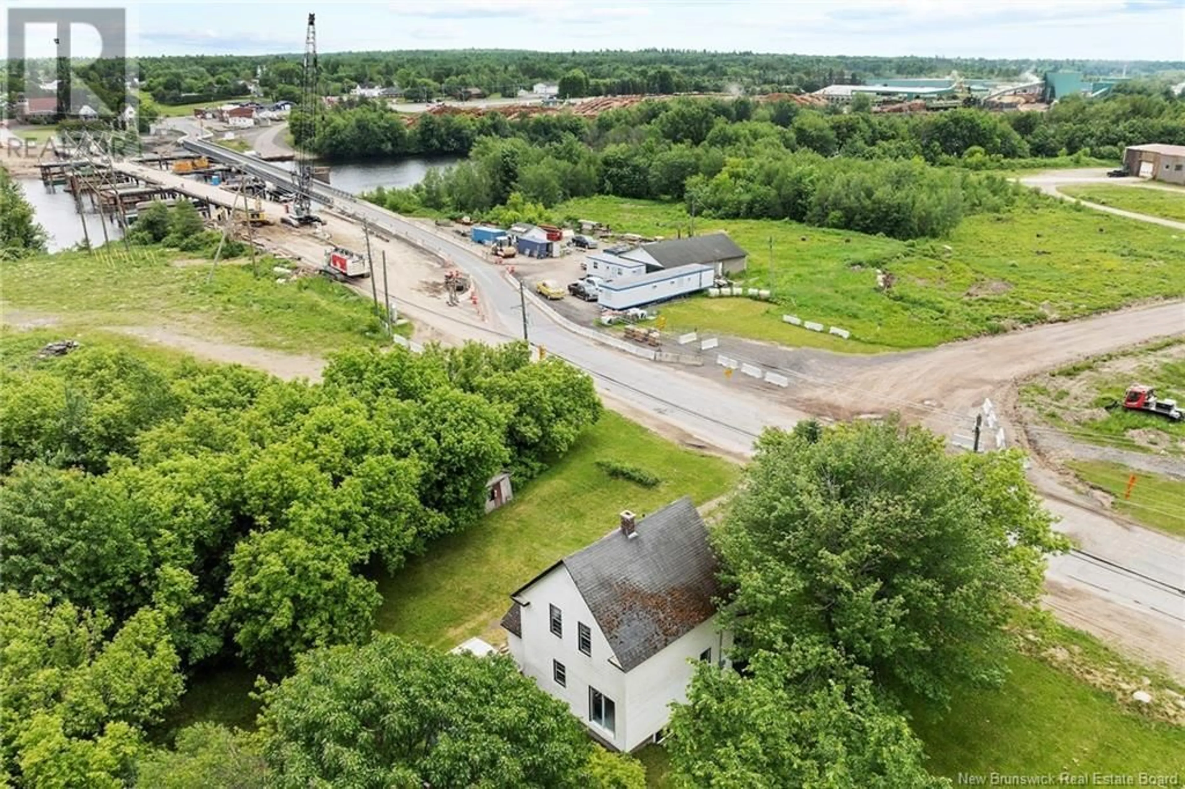 A pic from outside/outdoor area/front of a property/back of a property/a pic from drone, unknown for 80 BRIDGE STREET, Chipman New Brunswick E4A1R9