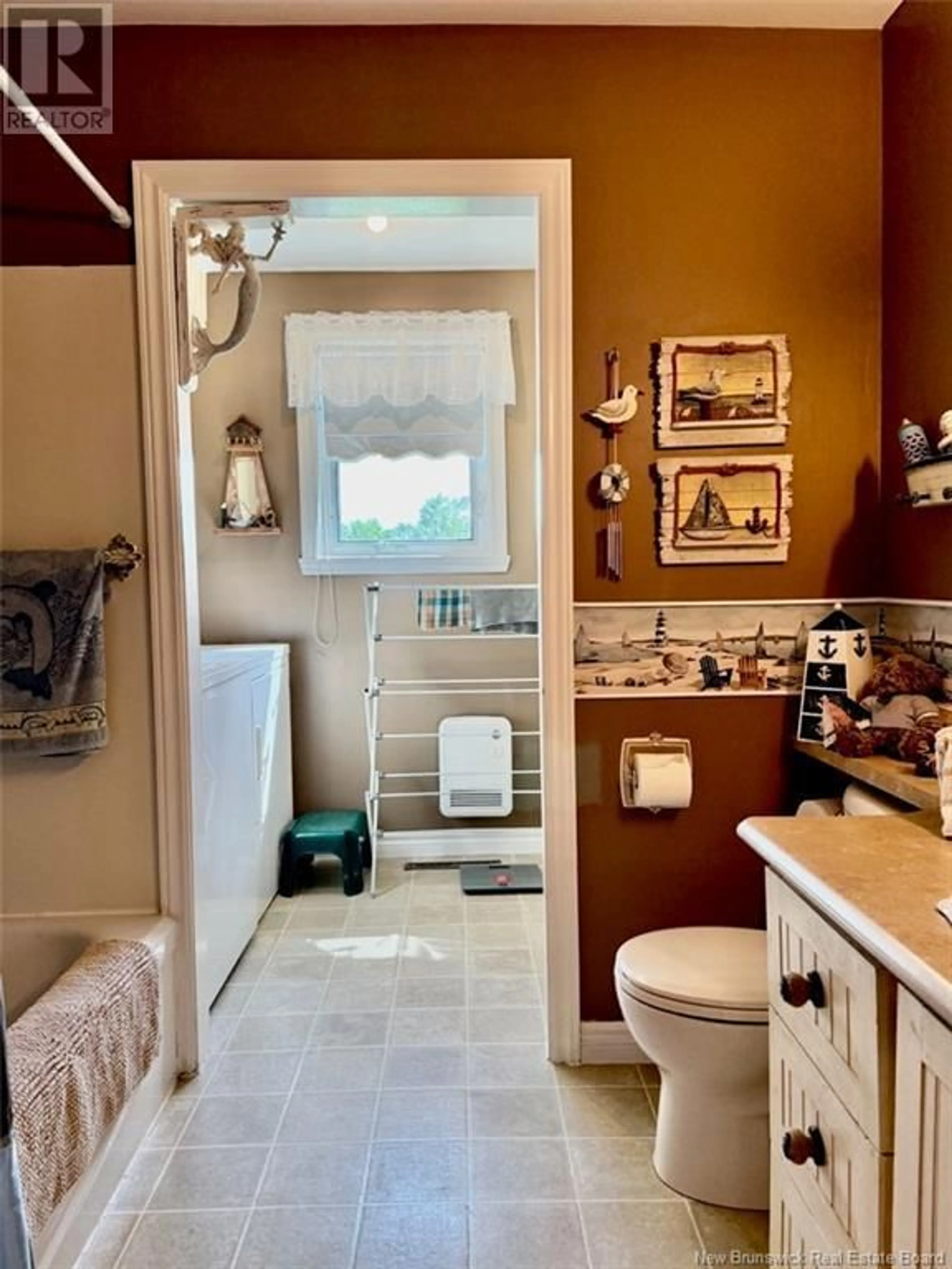 Contemporary bathroom, ceramic/tile floor for 25 ARSENEAULT STREET, Balmoral New Brunswick E8E1A1