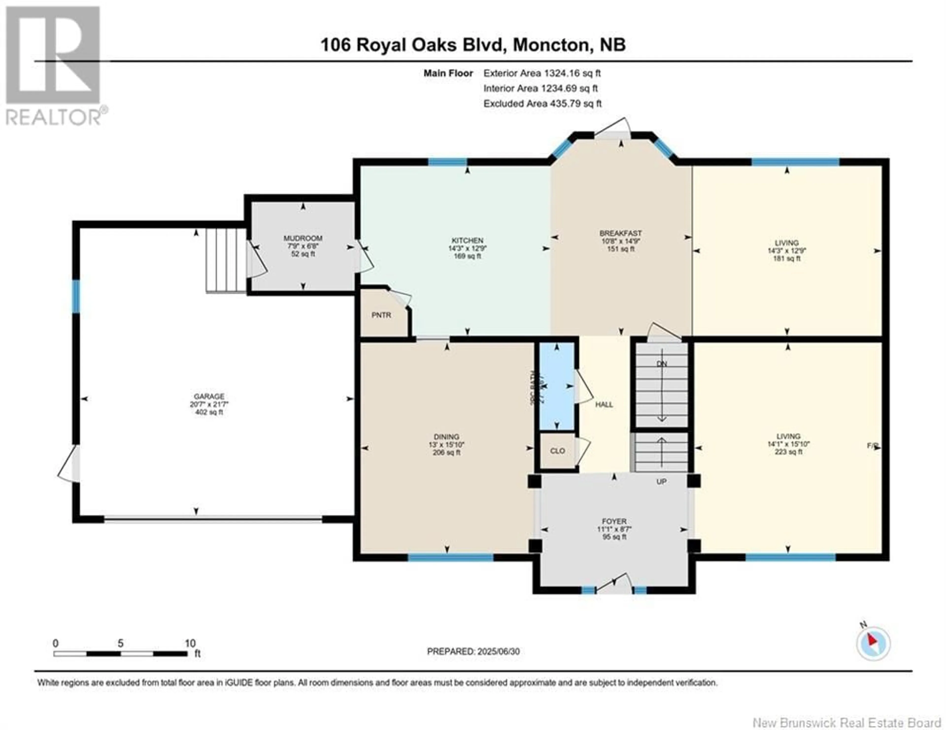 Floor plan for 106 ROYAL OAKS BOULEVARD, Moncton New Brunswick E1H3P2