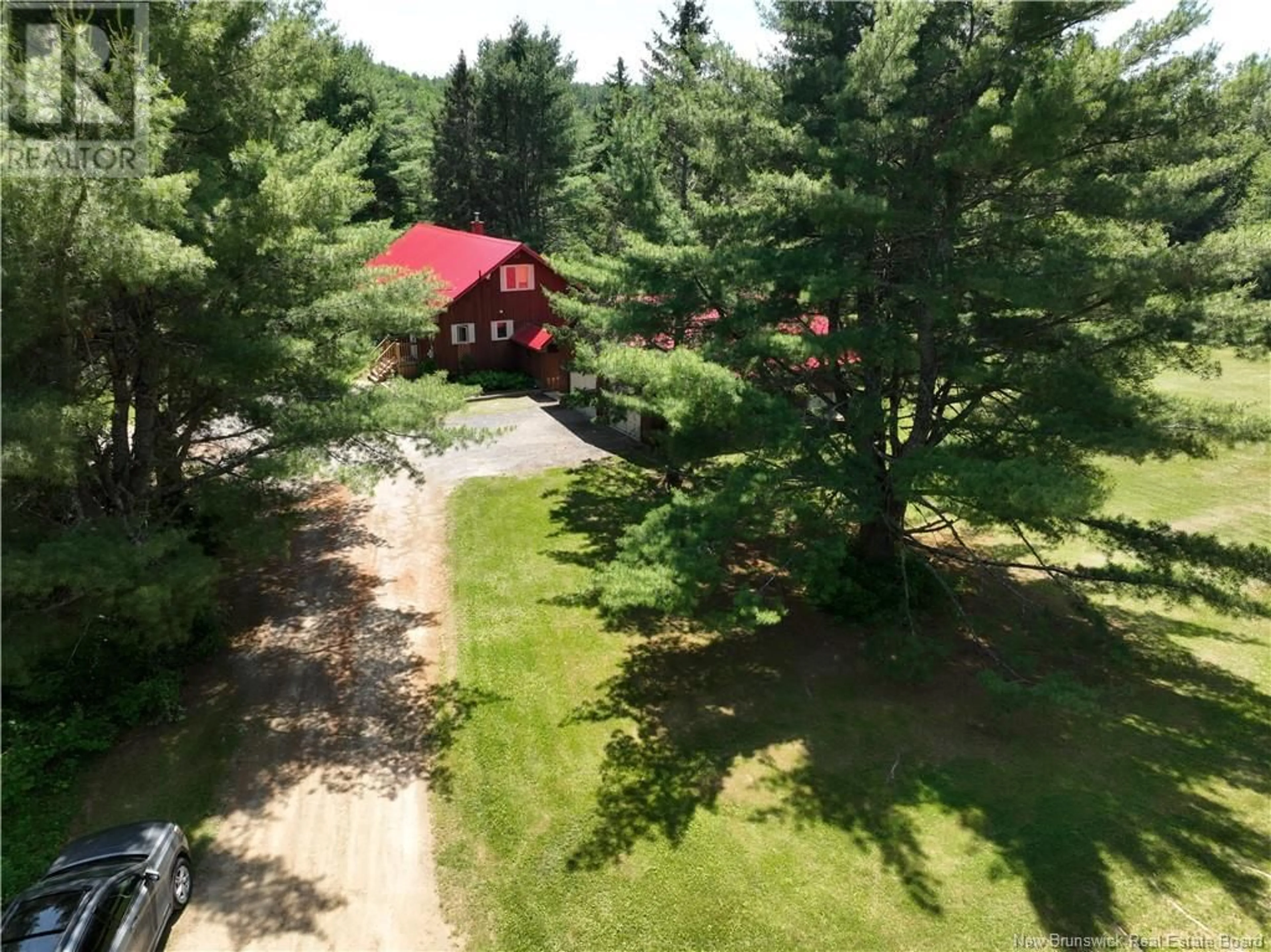 A pic from outside/outdoor area/front of a property/back of a property/a pic from drone, forest/trees view for 439 STOREYTOWN ROAD, Storeytown New Brunswick E9C1T3