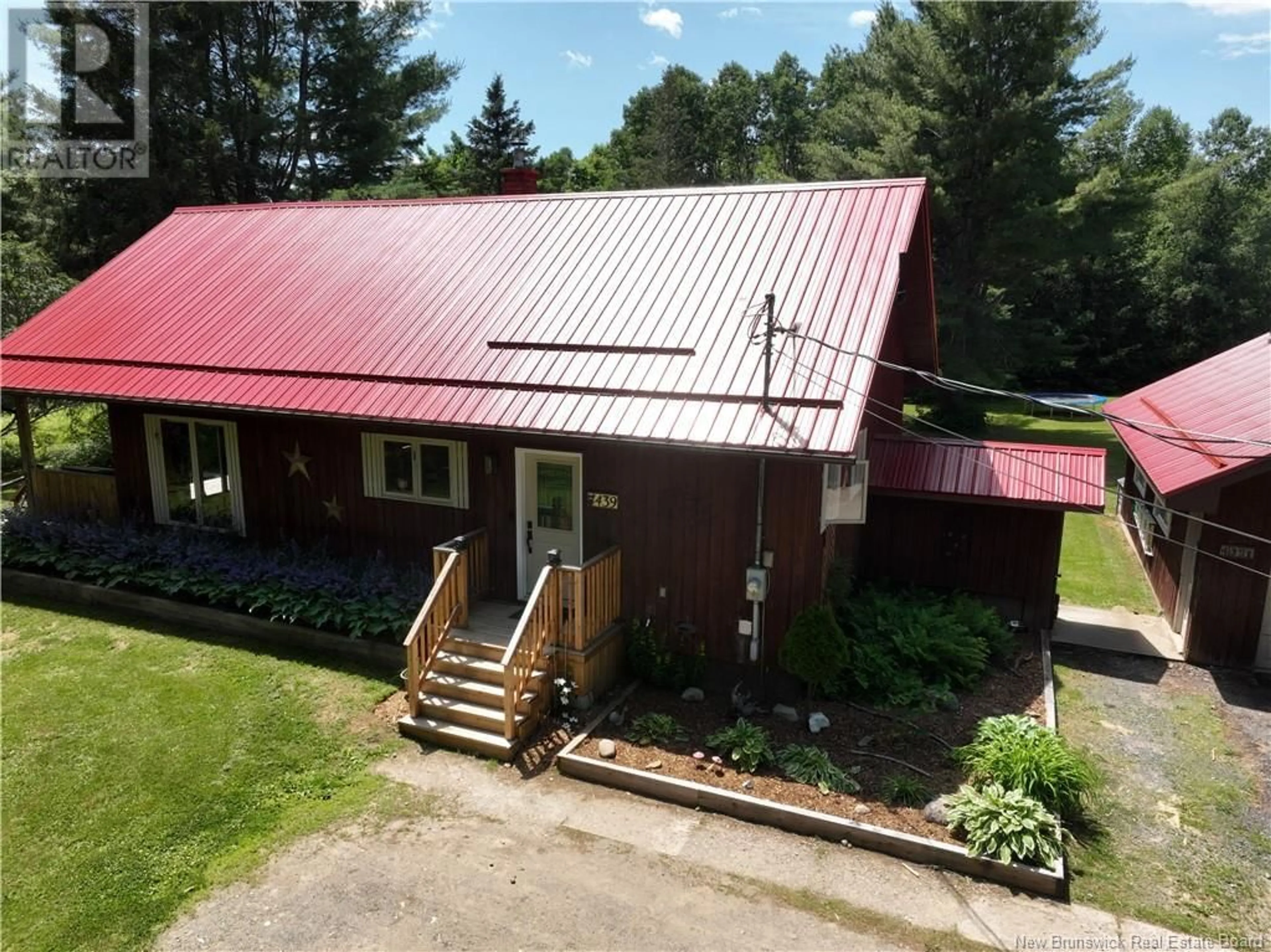 A pic from outside/outdoor area/front of a property/back of a property/a pic from drone, building for 439 STOREYTOWN ROAD, Storeytown New Brunswick E9C1T3
