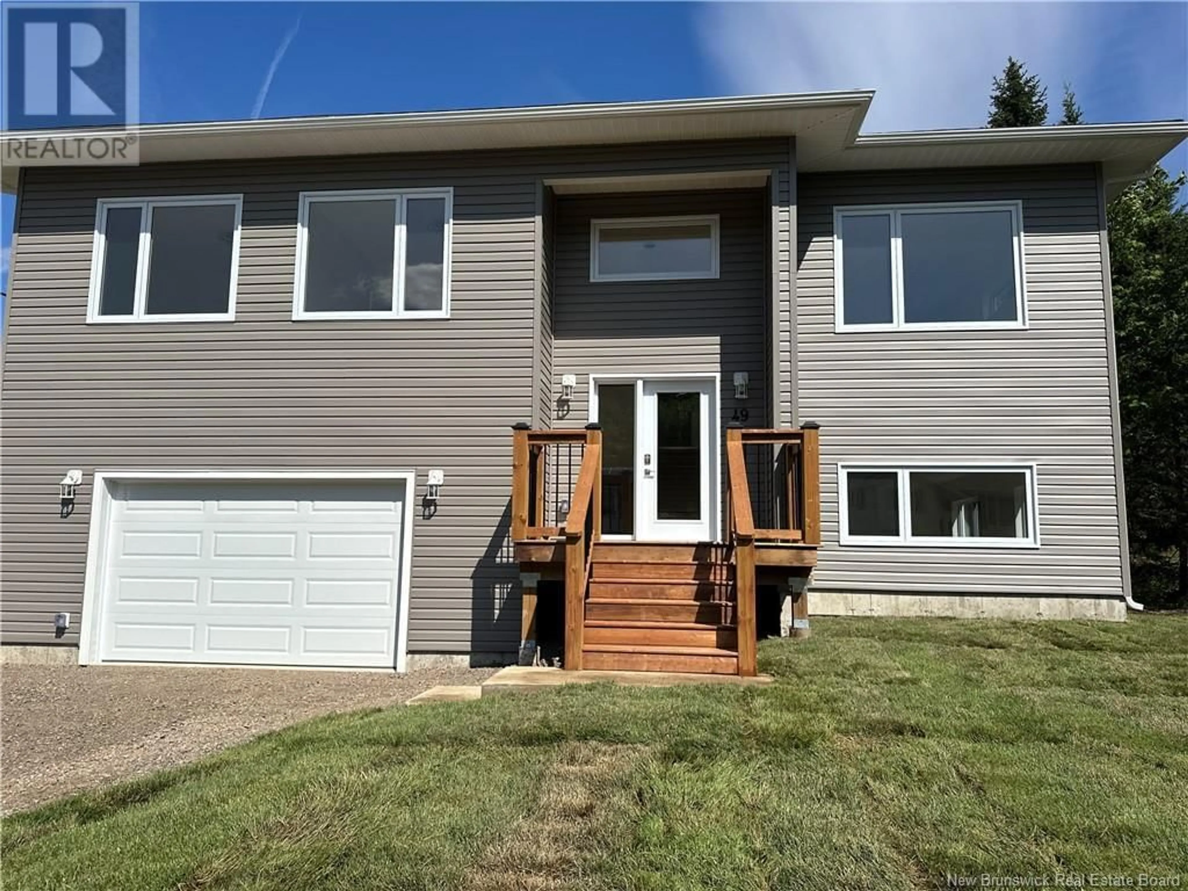 Home with vinyl exterior material, street for 49 RIDGE WAY, Grand Bay-Westfield New Brunswick E5K2V8