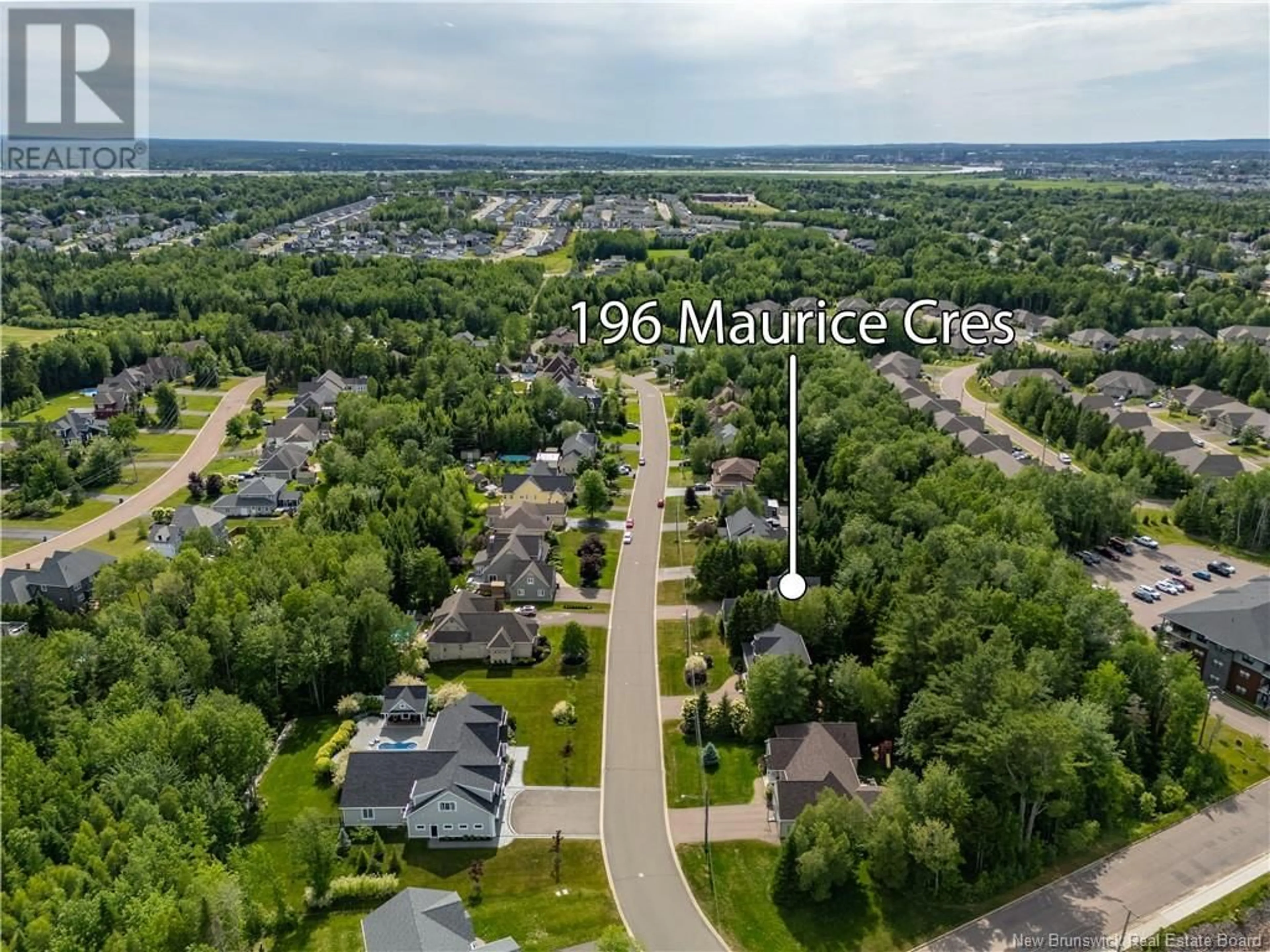 A pic from outside/outdoor area/front of a property/back of a property/a pic from drone, water/lake/river/ocean view for 196 MAURICE, Dieppe New Brunswick E1A8R2