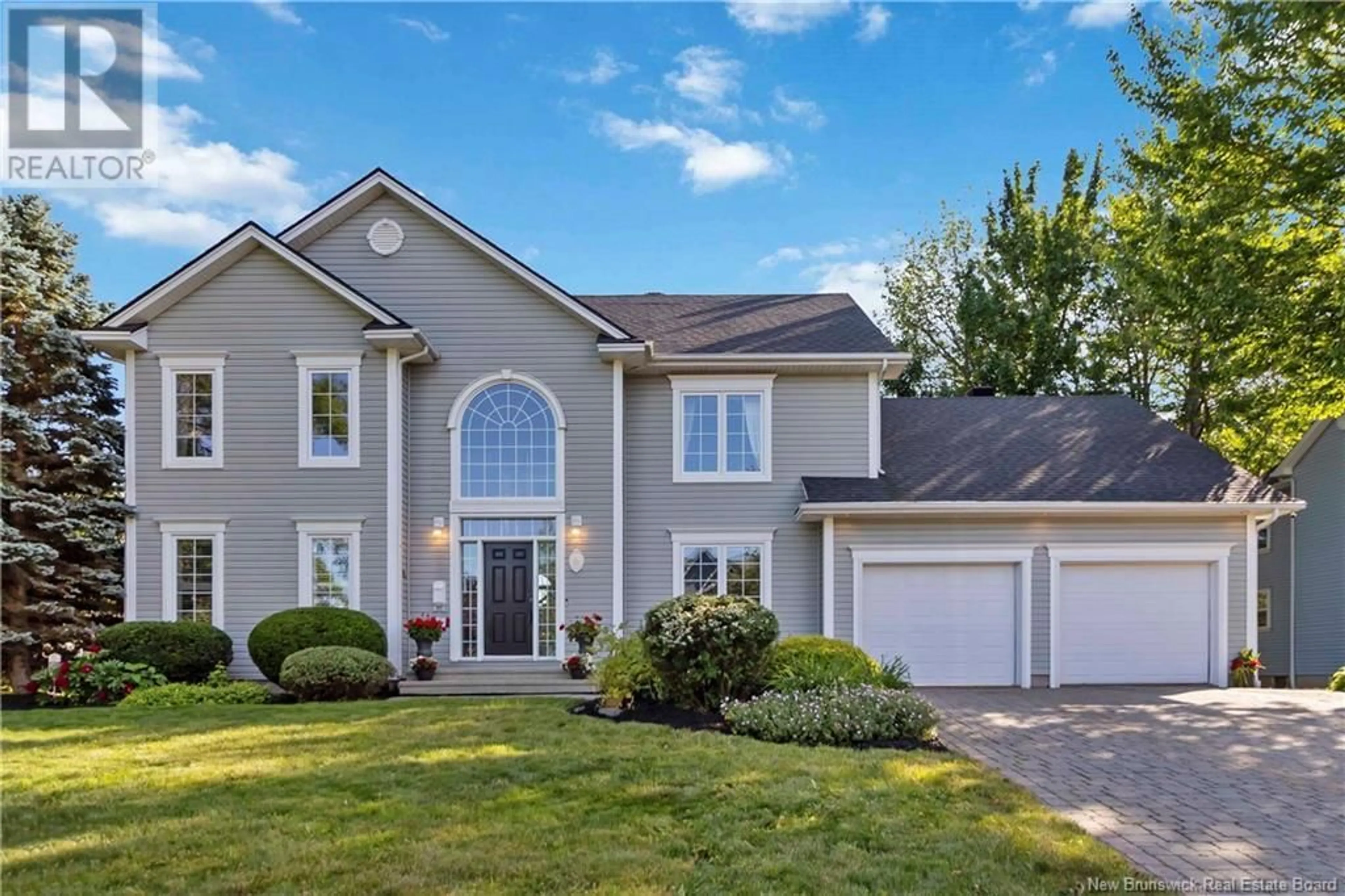 Home with vinyl exterior material, street for 6 HAZELWOOD COURT, Moncton New Brunswick E1G3V9