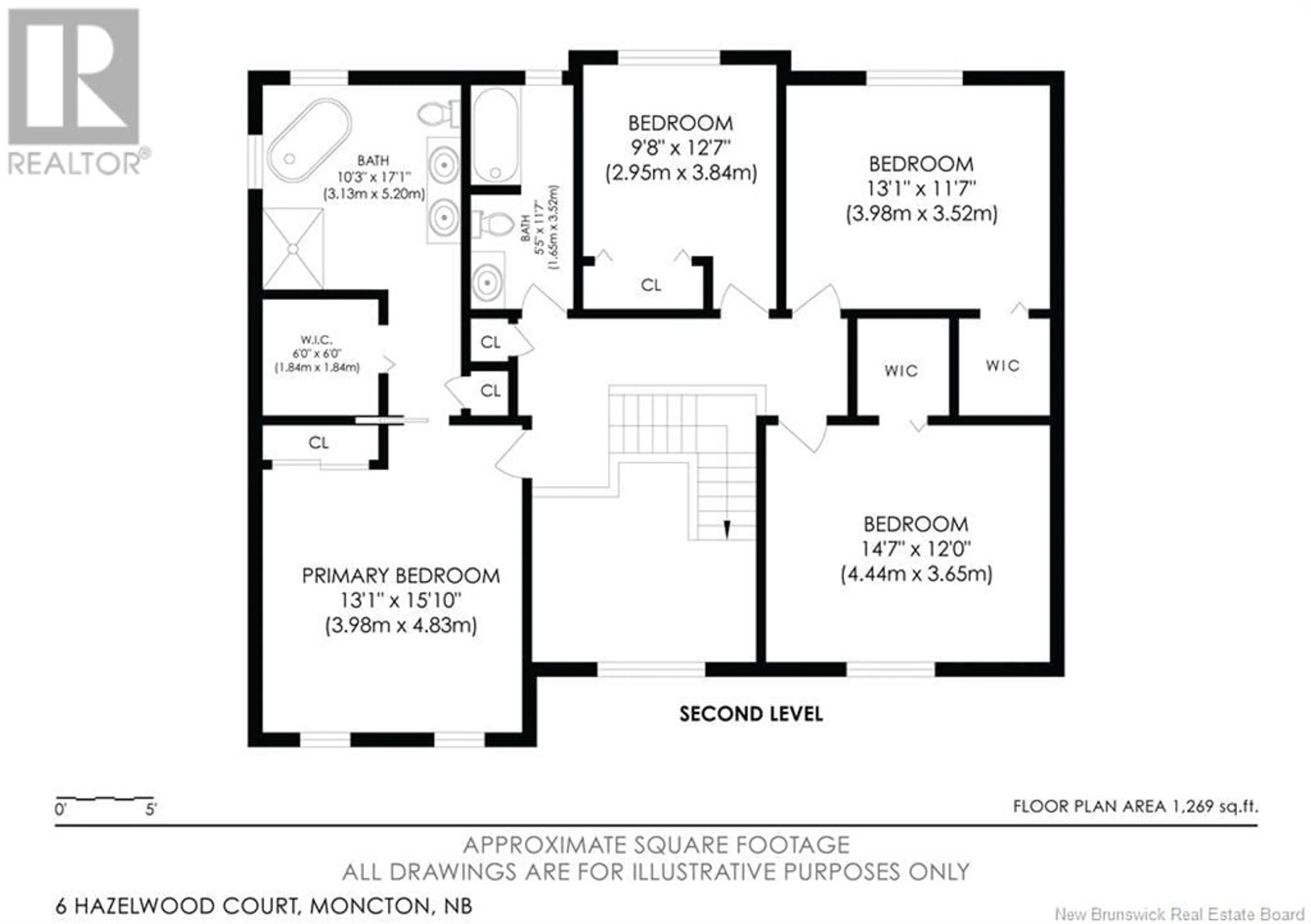 Floor plan for 6 HAZELWOOD COURT, Moncton New Brunswick E1G3V9