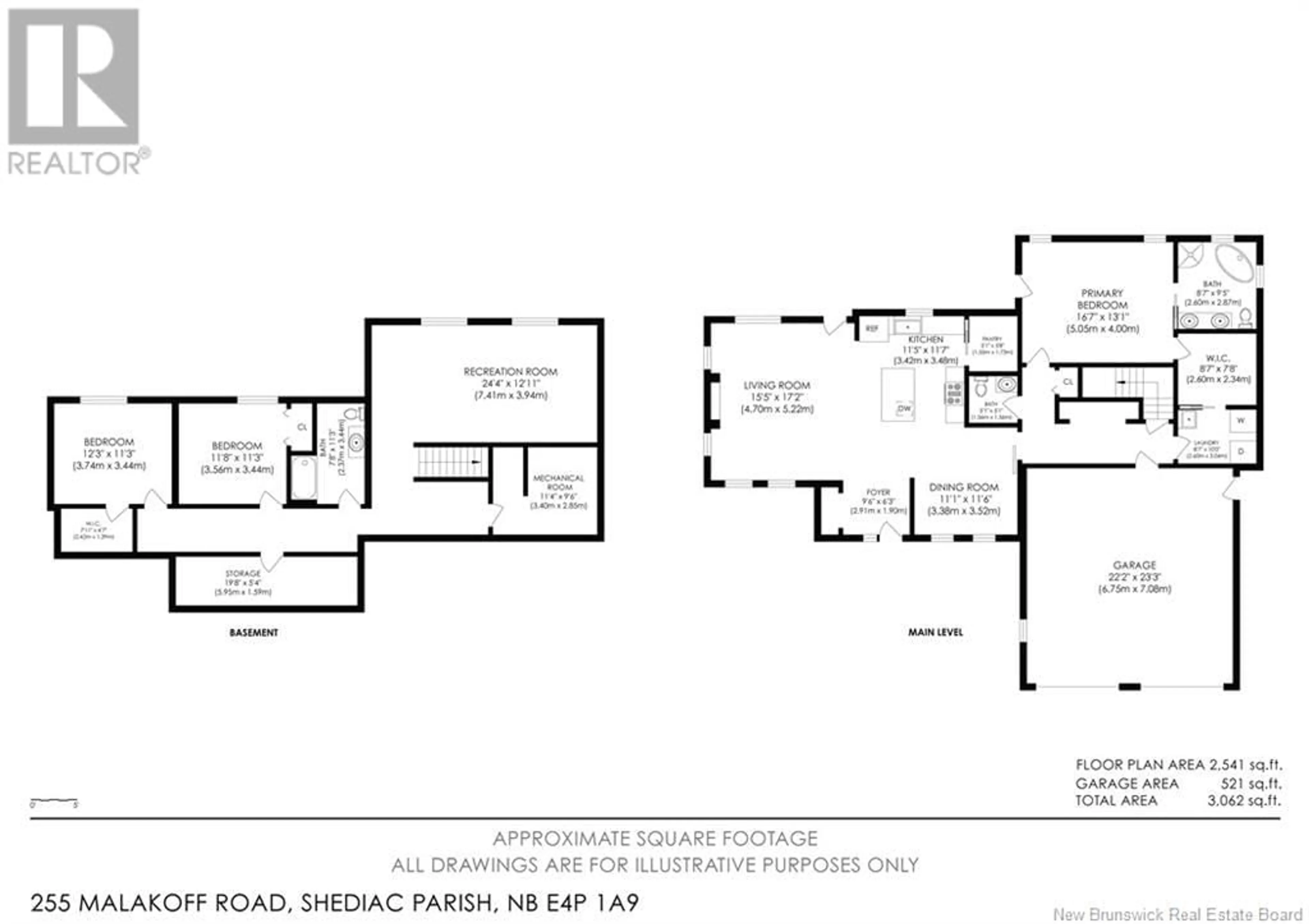 Floor plan for 255 MALAKOFF ROAD, Shediac New Brunswick E4P1A9