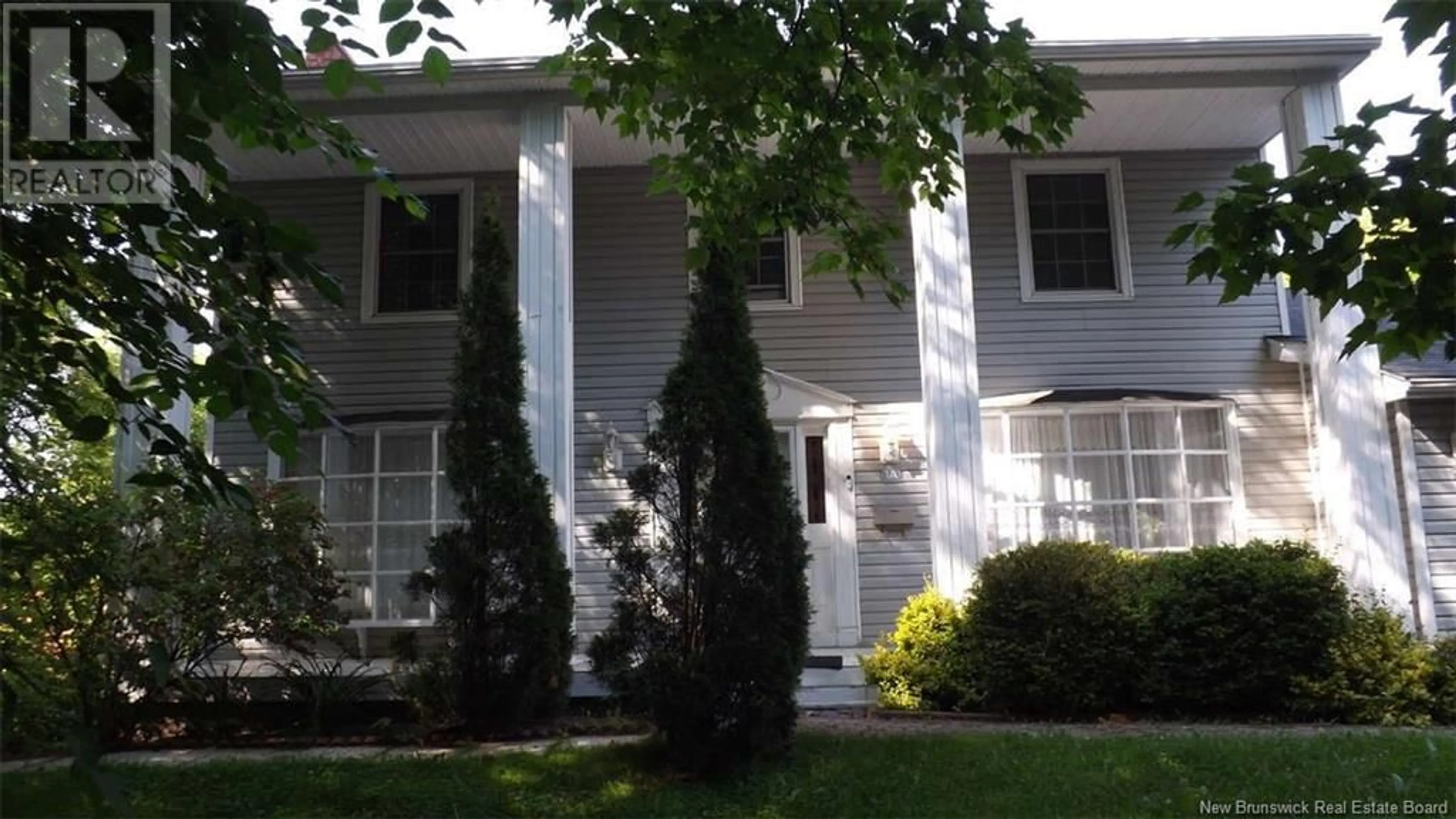 Home with vinyl exterior material, street for 1A HEATHER TERRACE, Fredericton New Brunswick E3B2S7