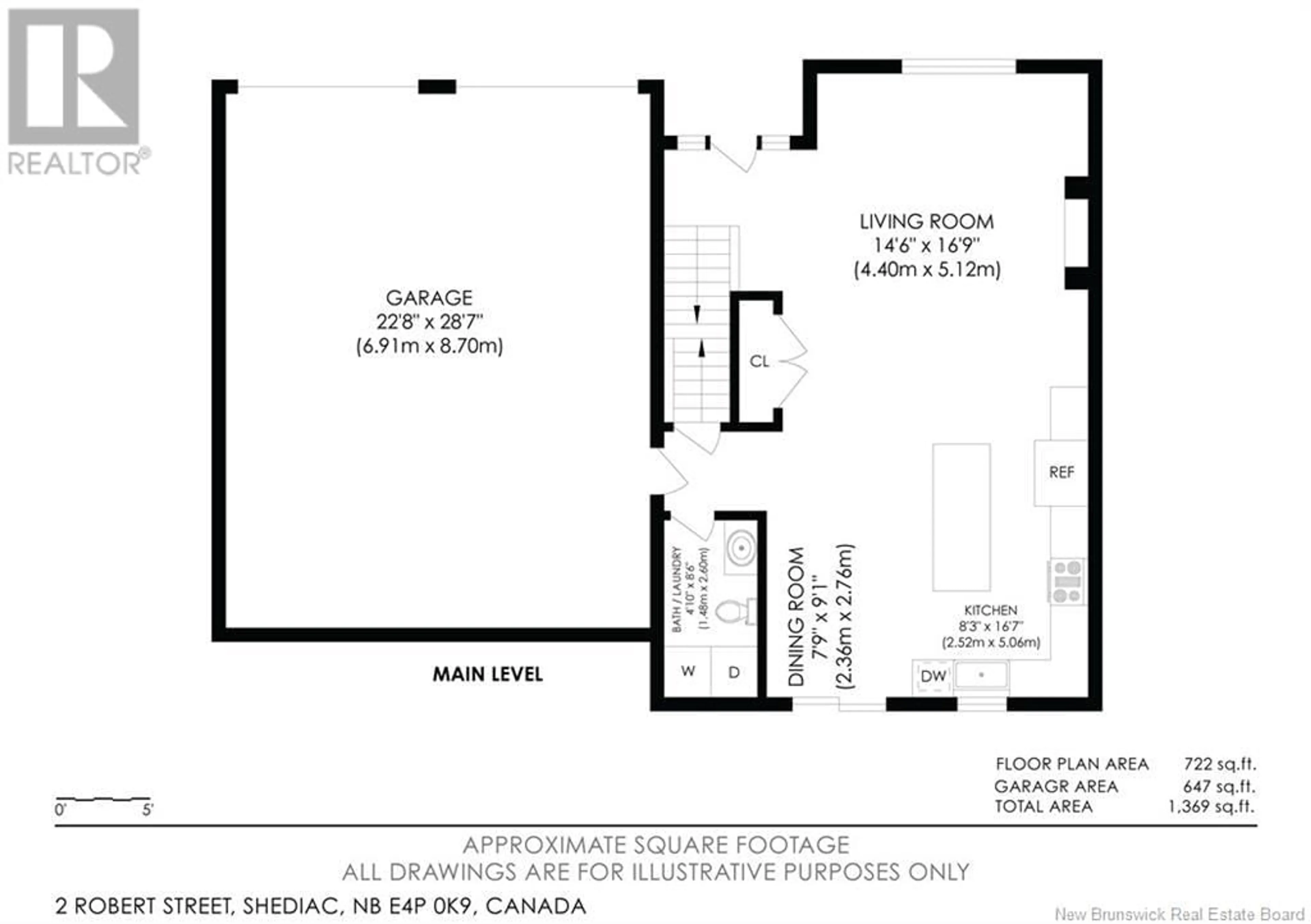 Floor plan for 2 ROBERT STREET, Shediac New Brunswick E4P0R2