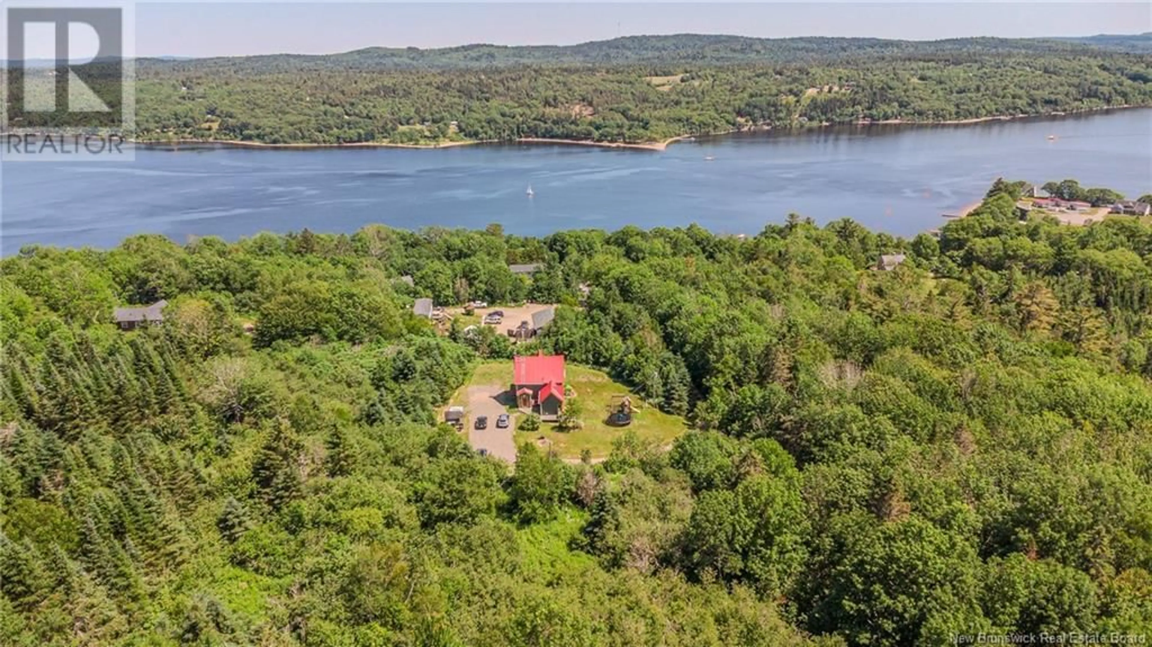 A pic from outside/outdoor area/front of a property/back of a property/a pic from drone, water/lake/river/ocean view for 41 CORBETT ROAD, Morrisdale New Brunswick E5K4P3