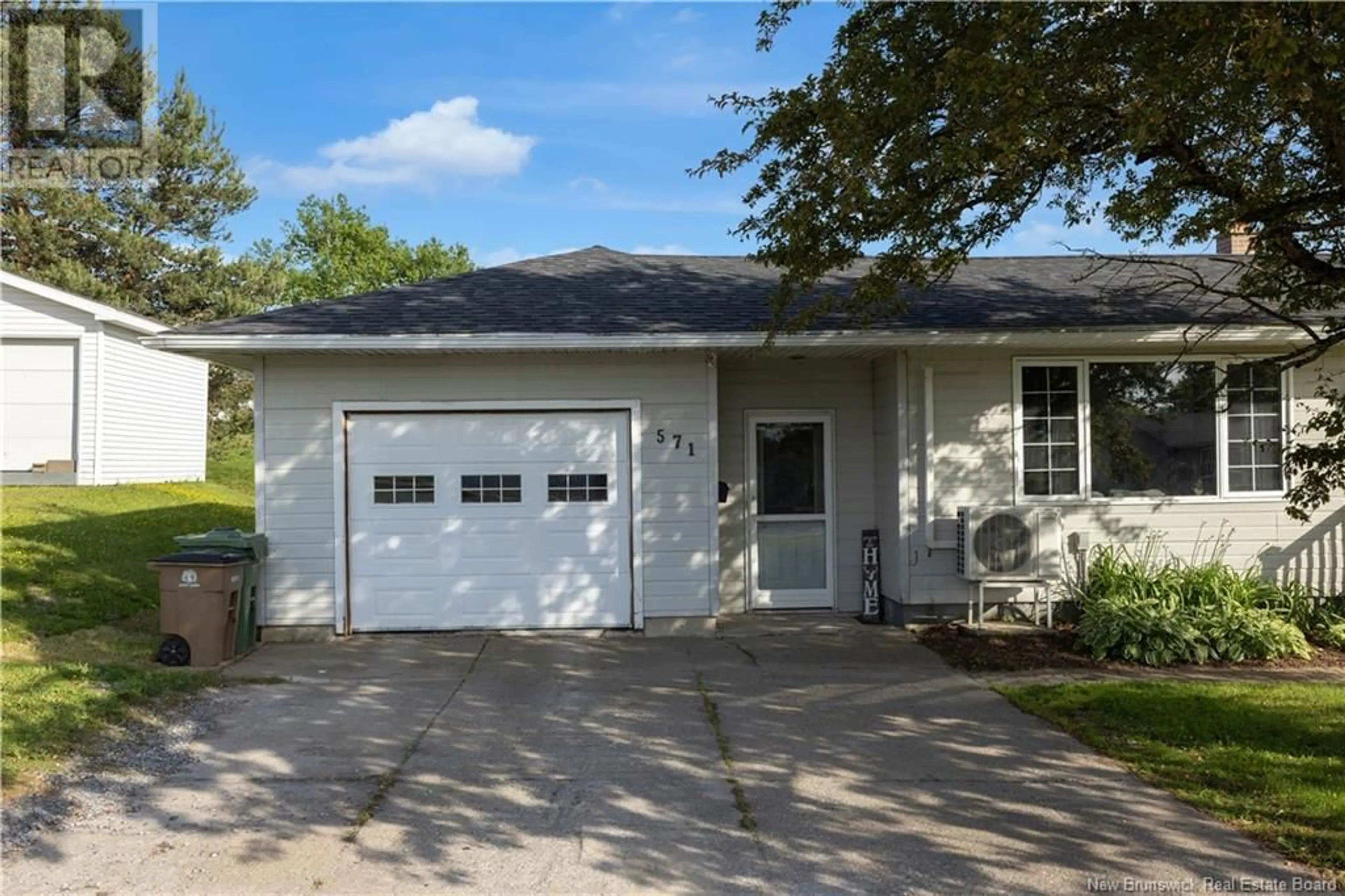 Home with vinyl exterior material, street for 571 WESTMORLAND ROAD, Saint John New Brunswick E2J2G8