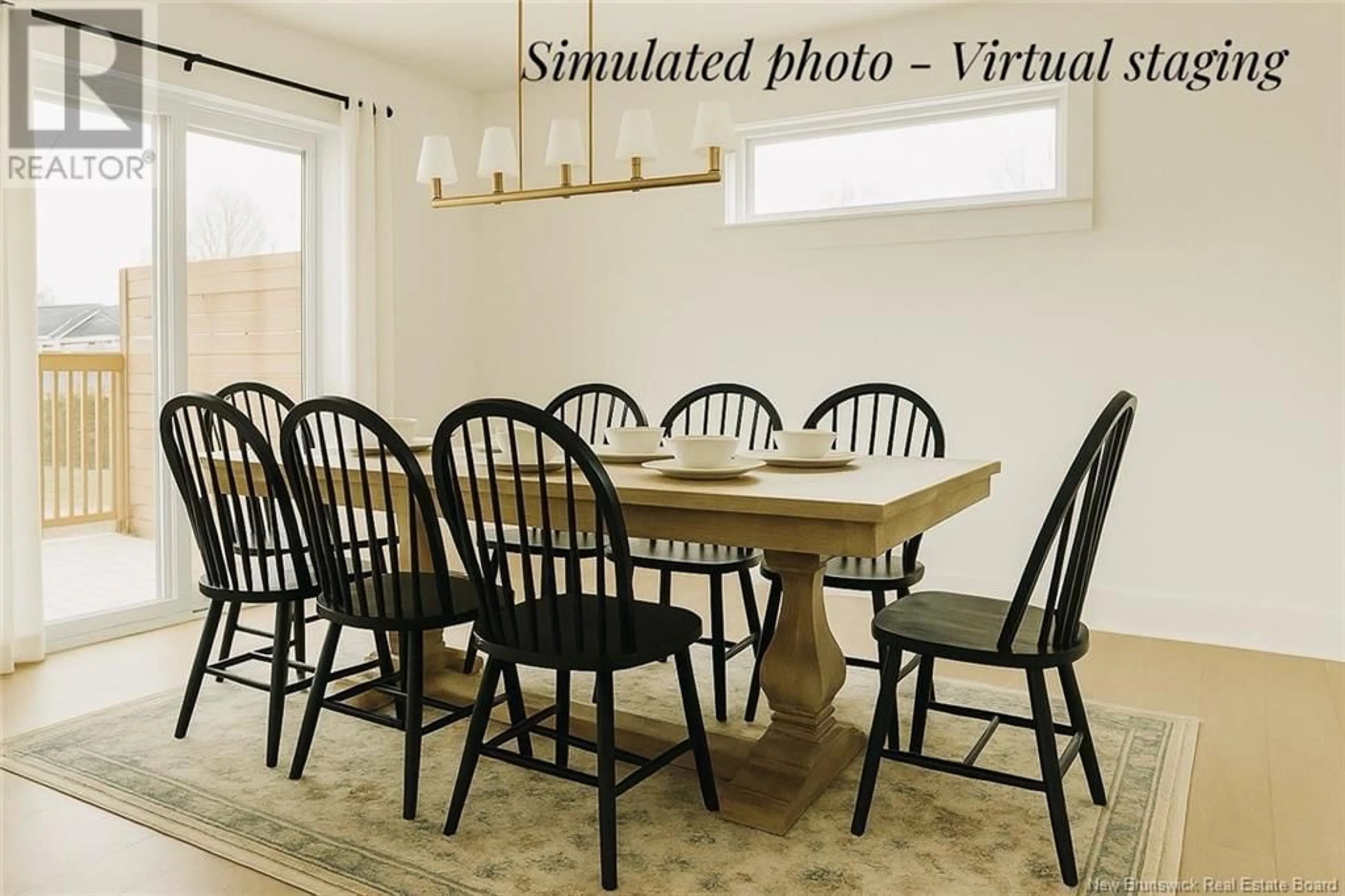 Dining room, wood/laminate floor for 9 LEBARON COURT, Fredericton New Brunswick E3G0K5