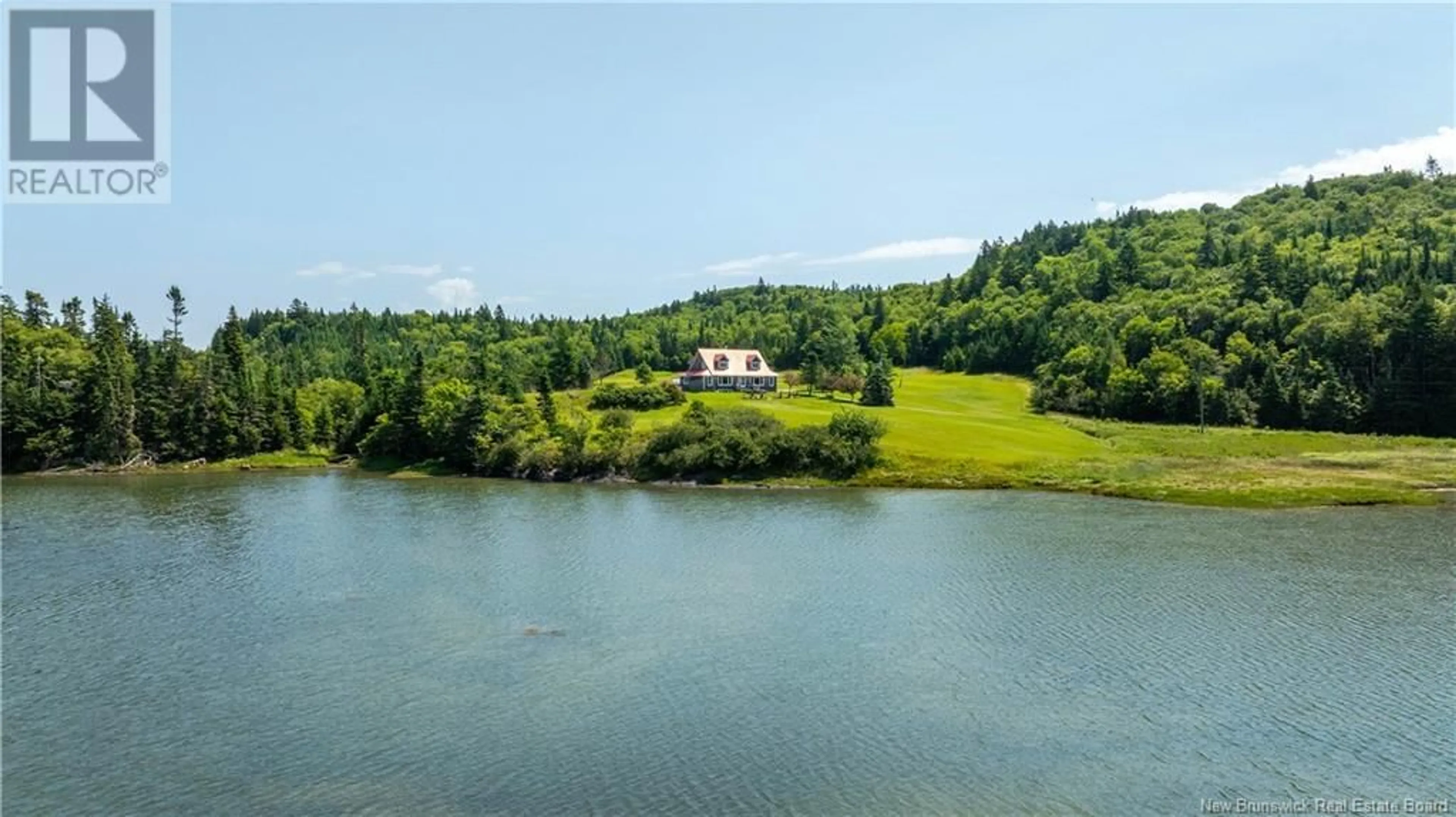 A pic from outside/outdoor area/front of a property/back of a property/a pic from drone, water/lake/river/ocean view for 545 ARMSTRONG LANE, Blacks Harbour New Brunswick E5H1J5
