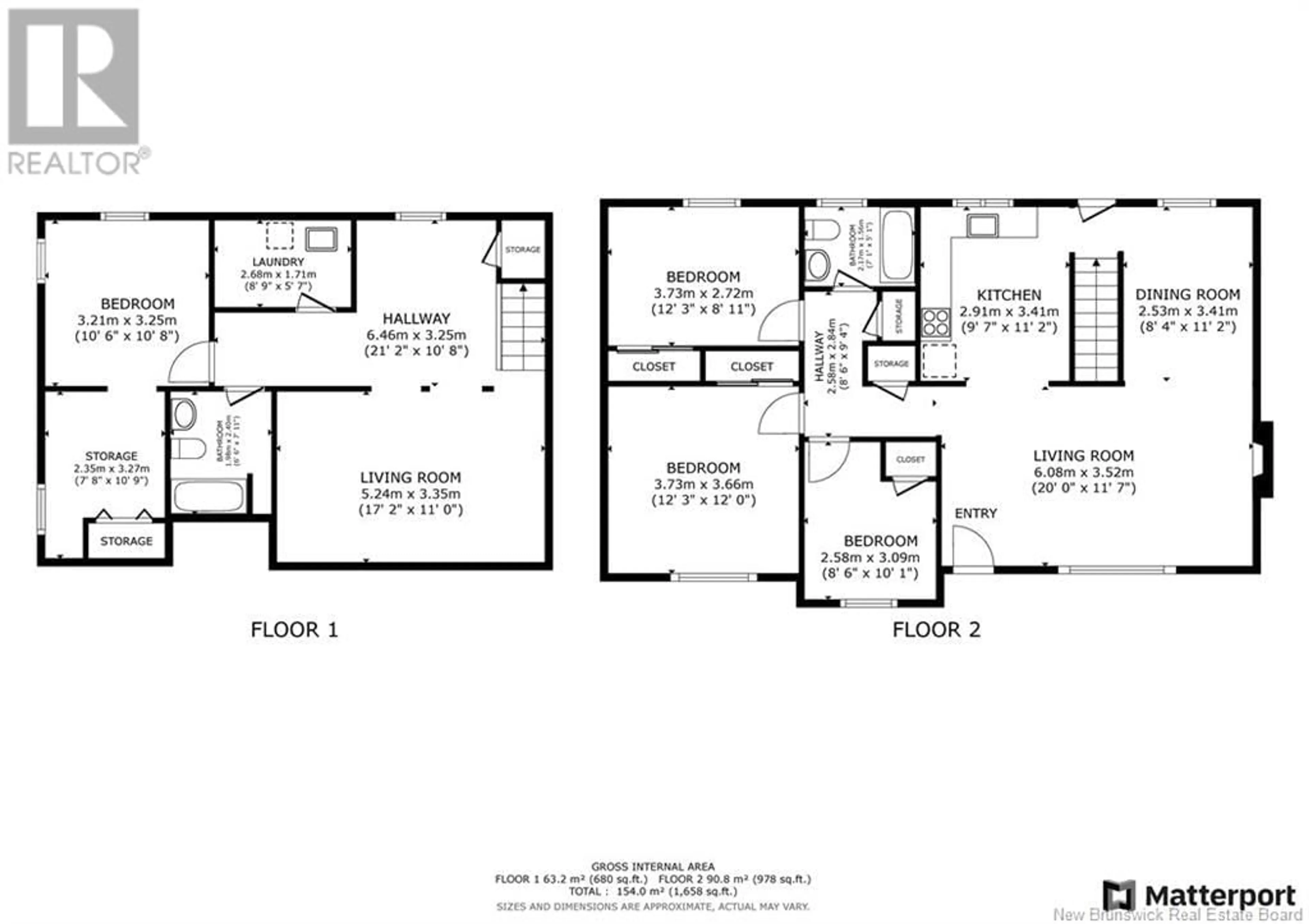 Floor plan for 106 DOVER CRESCENT, Fredericton New Brunswick E3B4T9