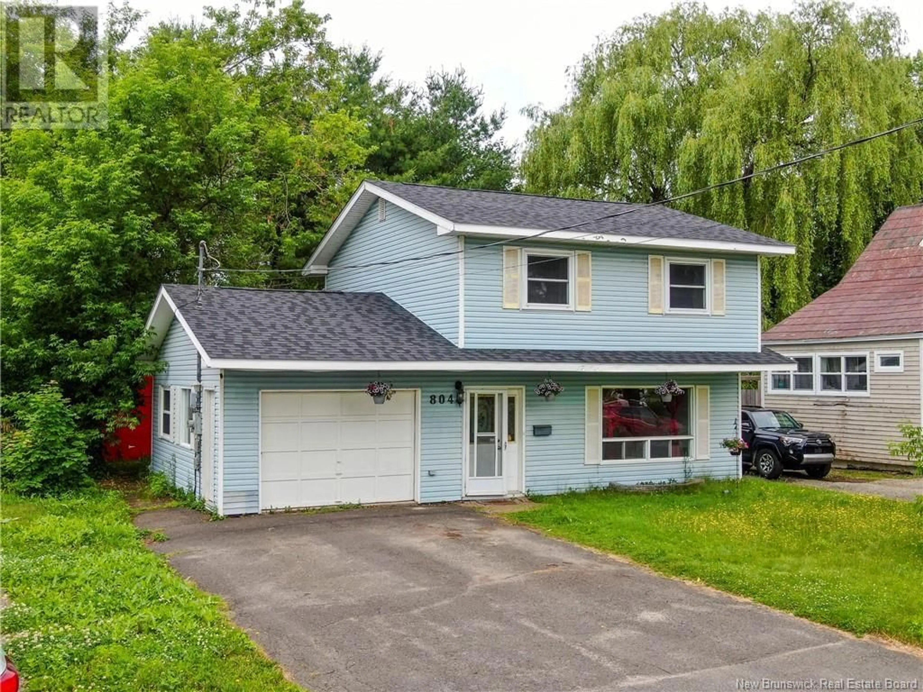 Home with vinyl exterior material, street for 804 DEVON AVENUE, Fredericton New Brunswick E3A3H1