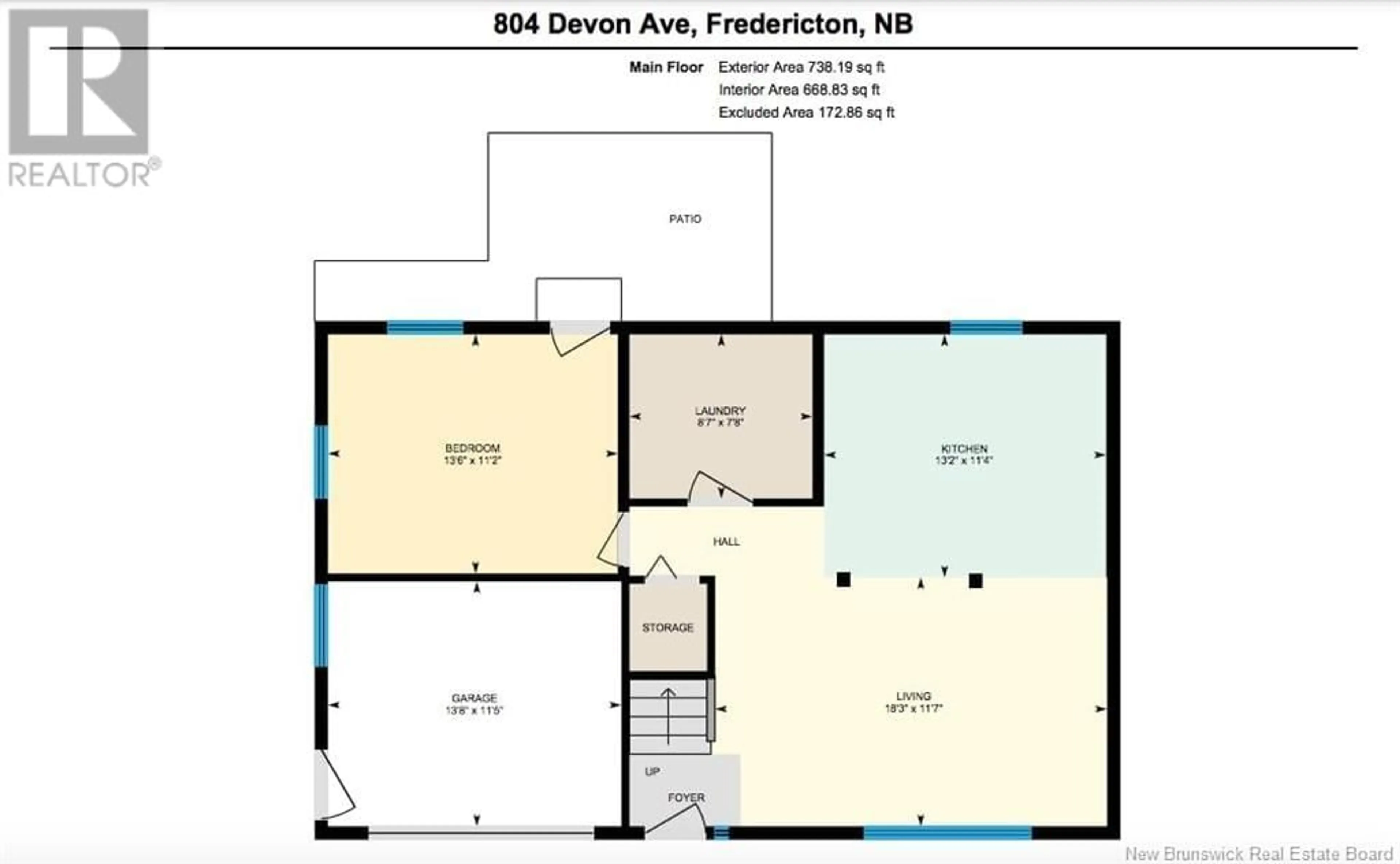 Floor plan for 804 DEVON AVENUE, Fredericton New Brunswick E3A3H1