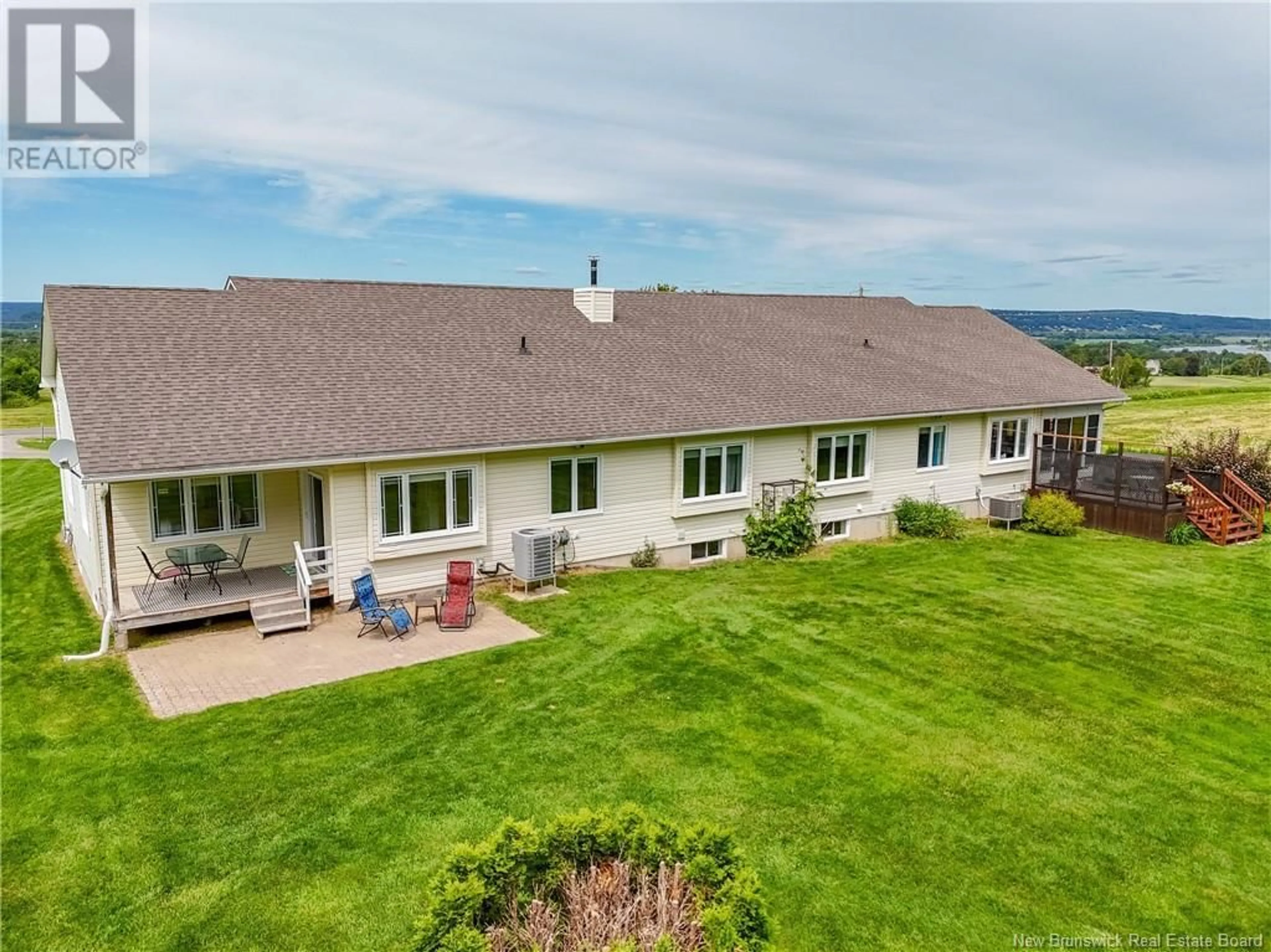A pic from outside/outdoor area/front of a property/back of a property/a pic from drone, water/lake/river/ocean view for 240 CROCKS POINT ROAD, Keswick Ridge New Brunswick E6L1T7