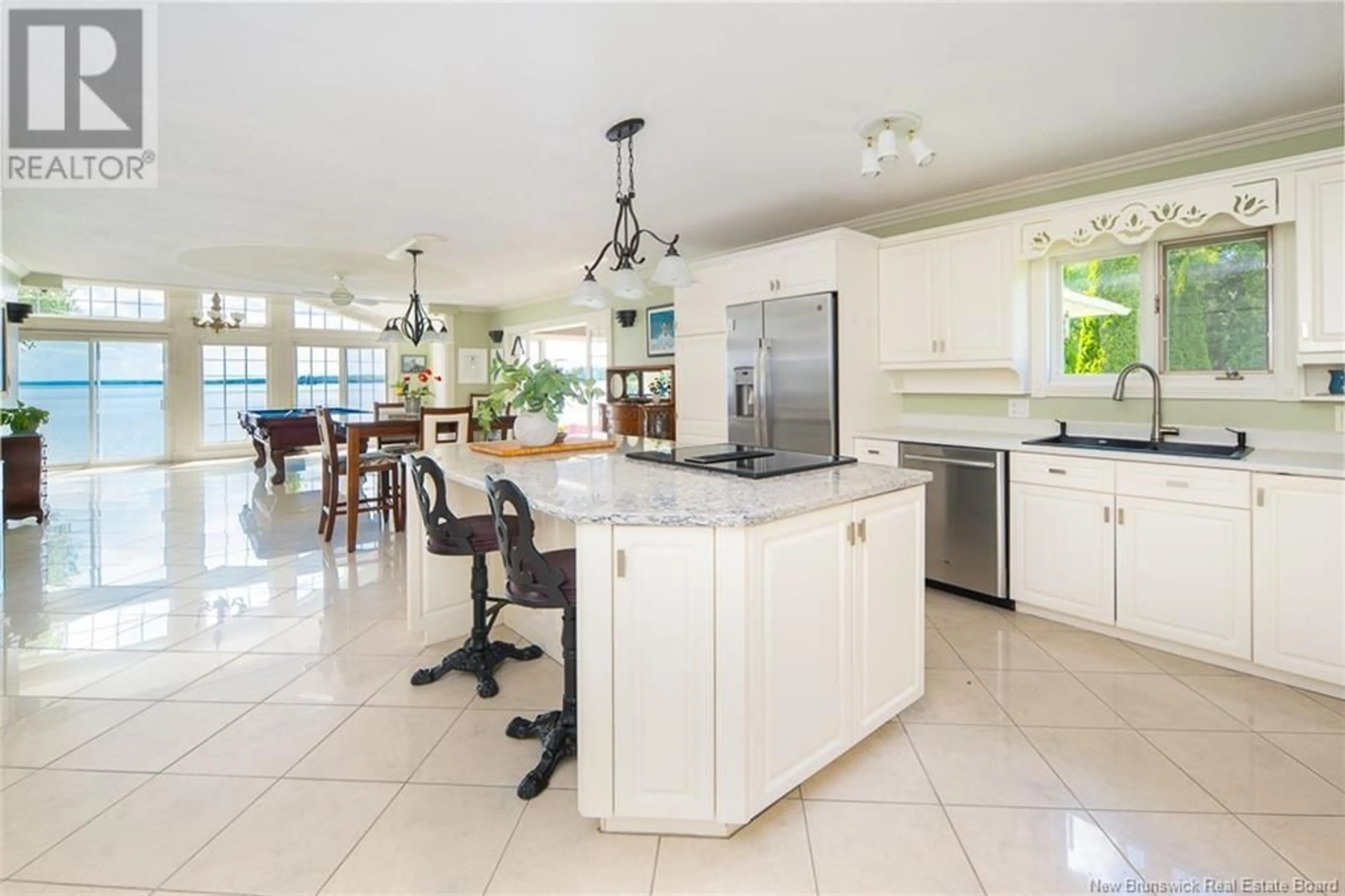 Open concept kitchen, ceramic/tile floor for 360 JAMIESON ROAD, Harvey New Brunswick E6K2J3
