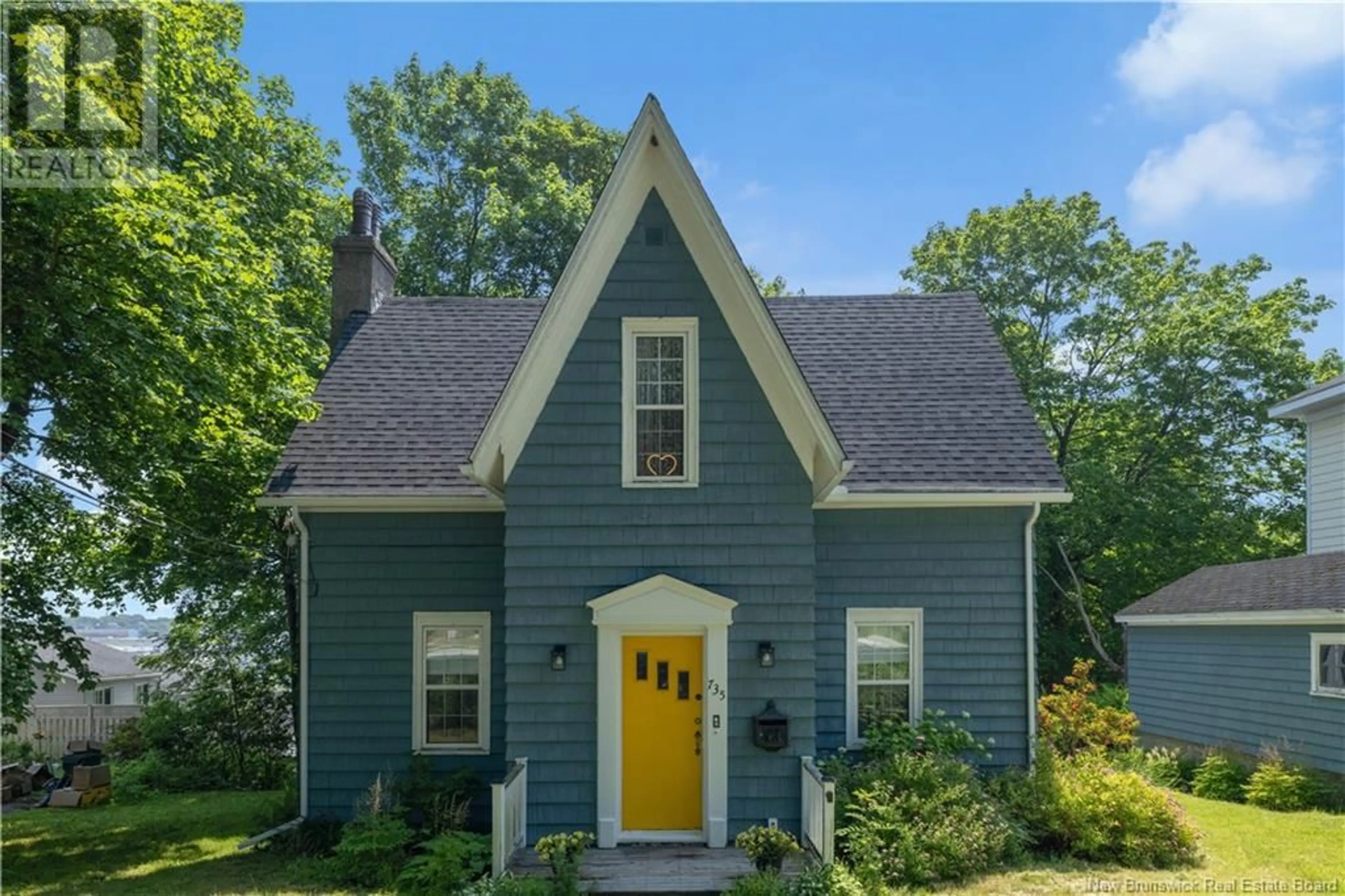Home with vinyl exterior material, street for 735 MANAWAGONISH ROAD, Saint John New Brunswick E2M3W8