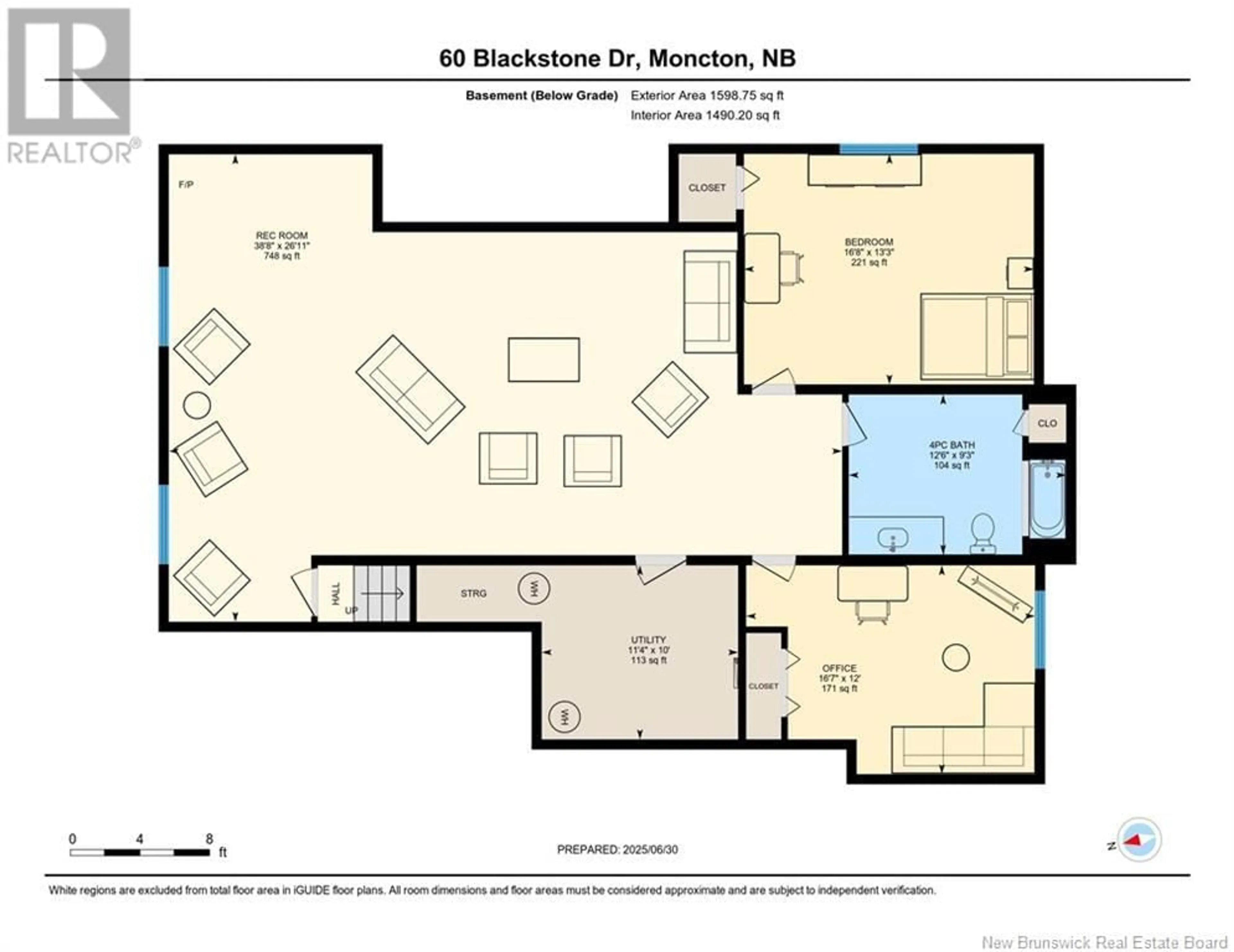 Floor plan for 60 BLACKSTONE DRIVE, Moncton New Brunswick E1G0X8