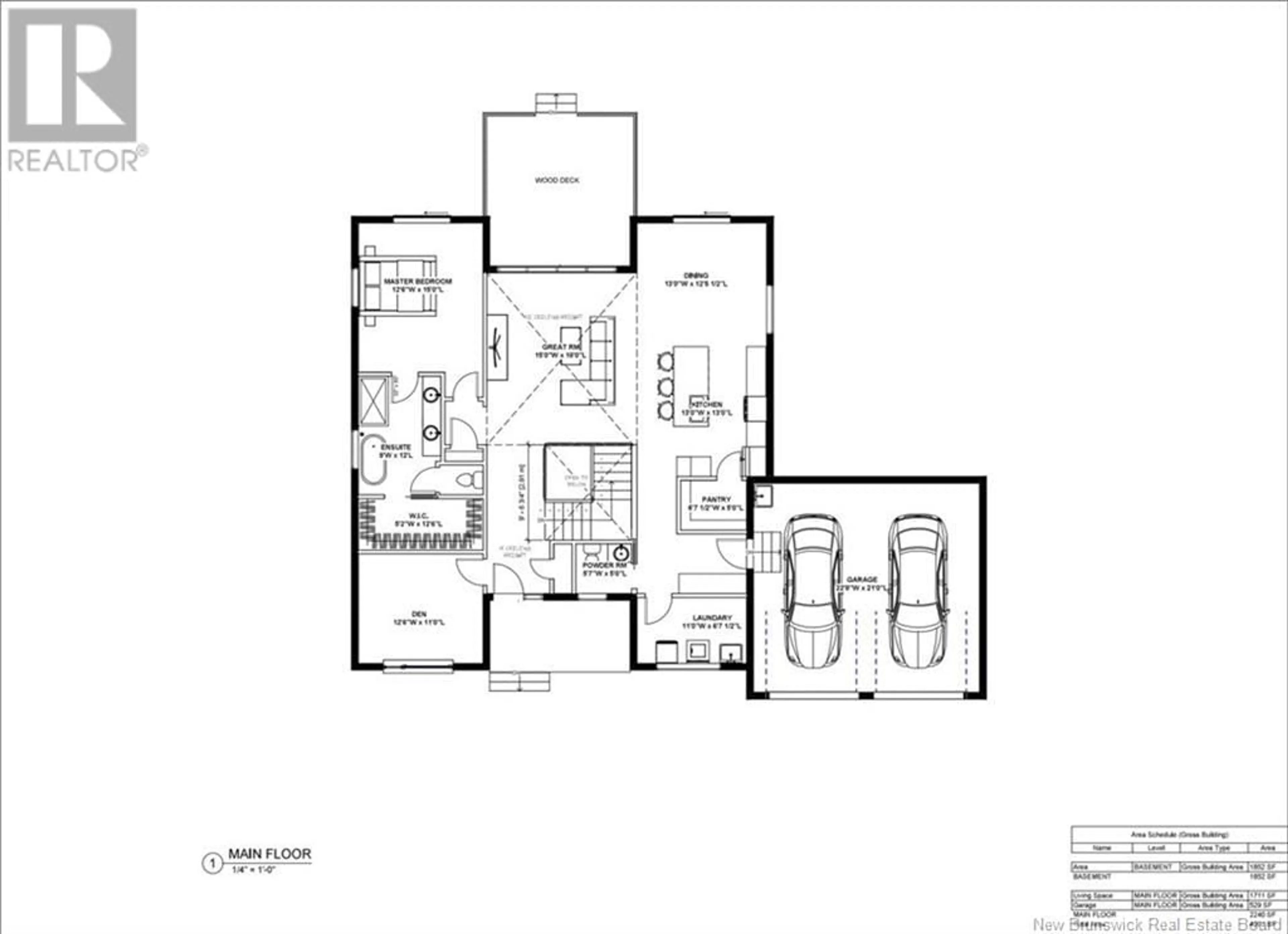 Floor plan for 443 GOODINE STREET, Fredericton New Brunswick E3B0H7