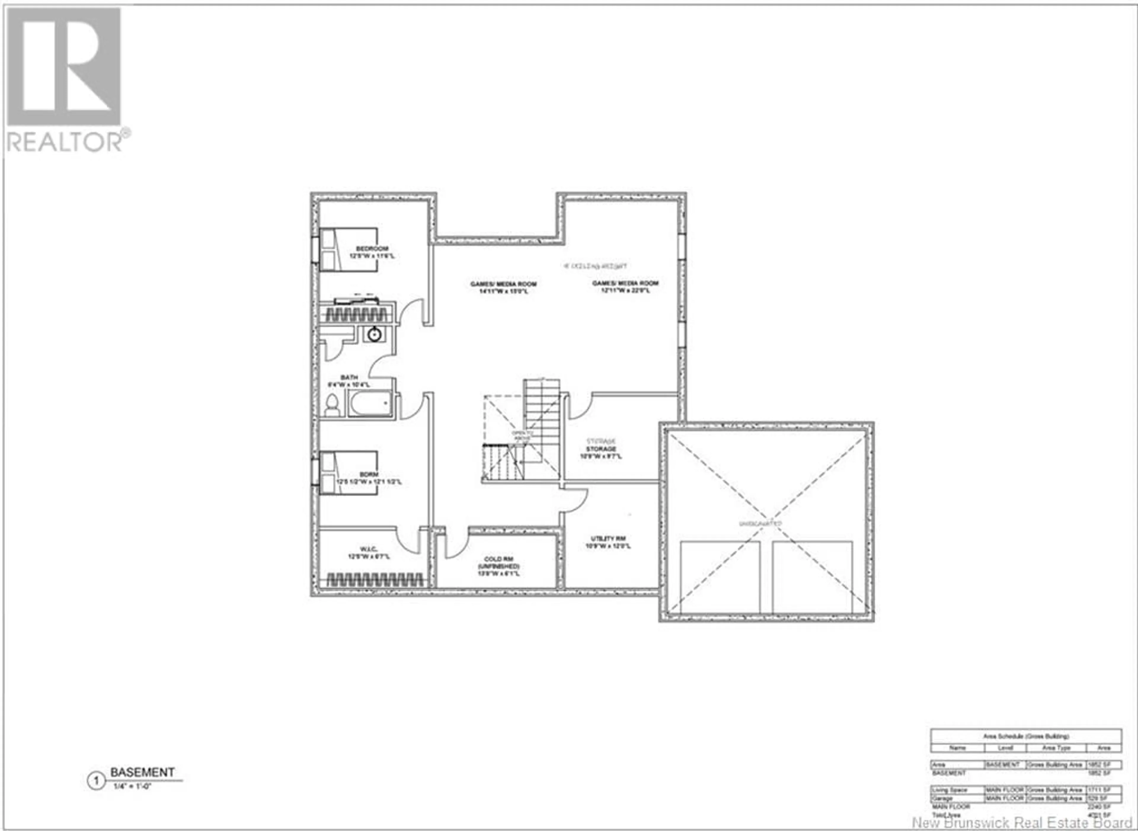 Floor plan for 443 GOODINE STREET, Fredericton New Brunswick E3B0H7